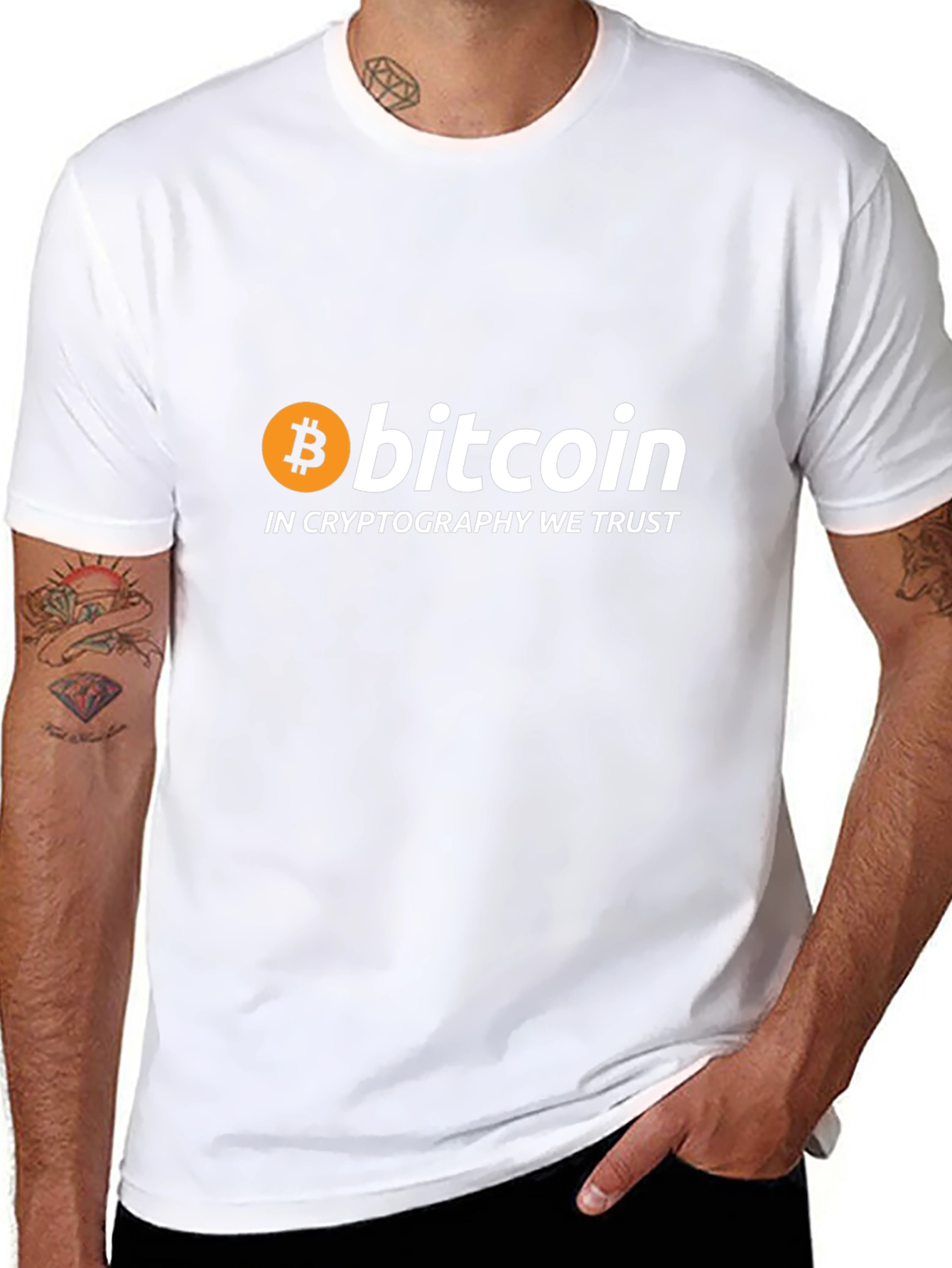 Bitcoin Cryptocurrency Graphic T-Shirt