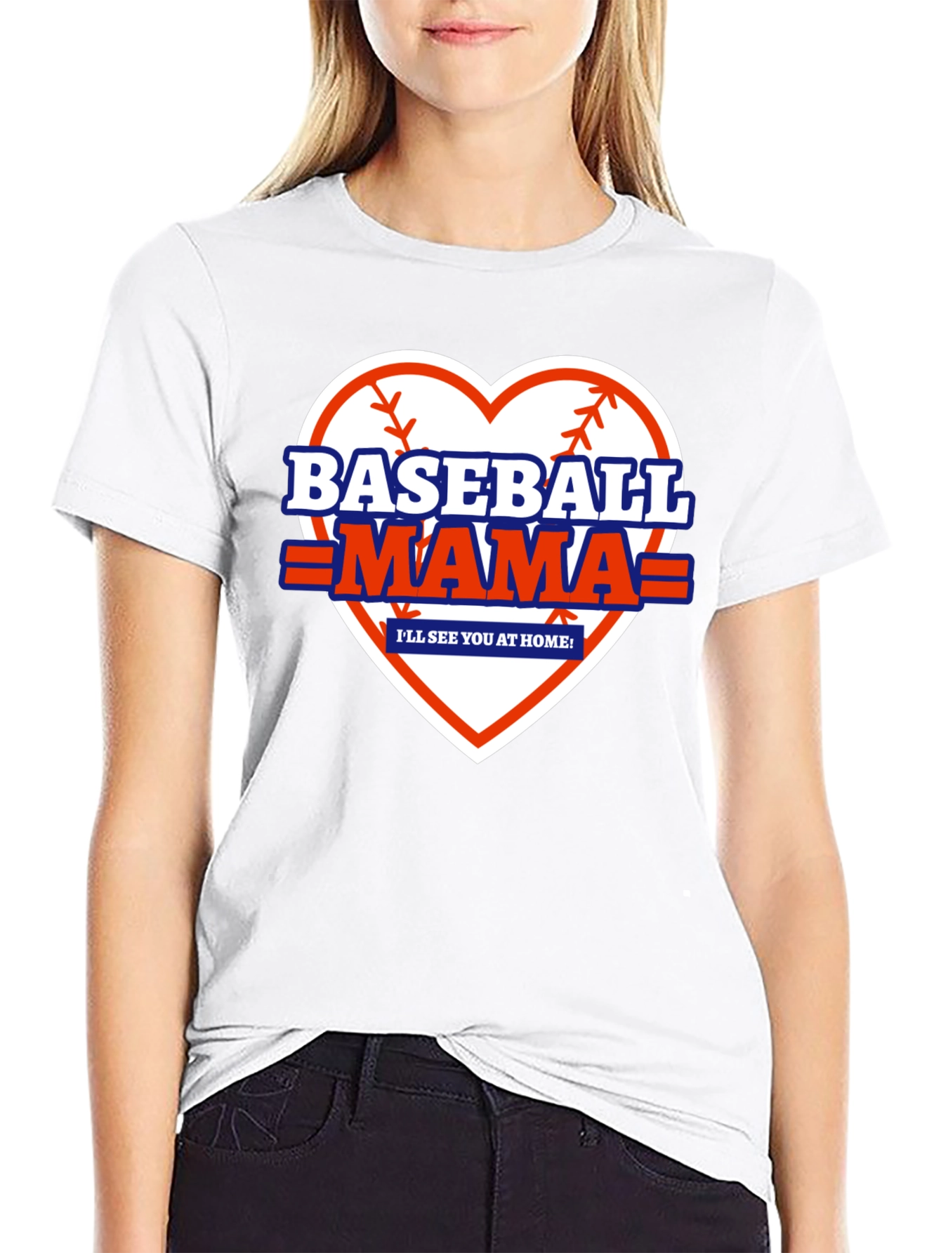 Baseball Mama Graphic T-Shirt