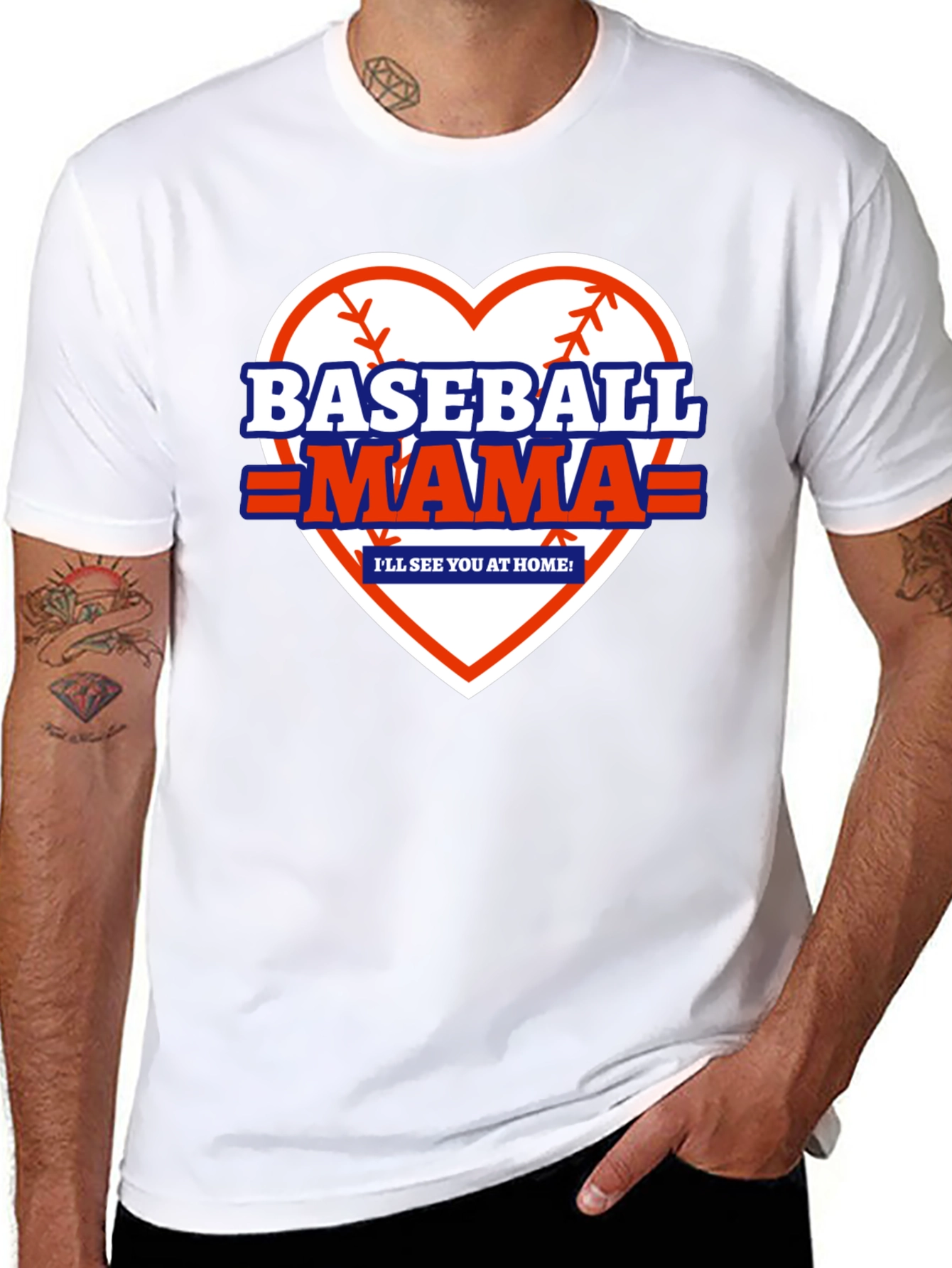Baseball Mama Graphic T-Shirt