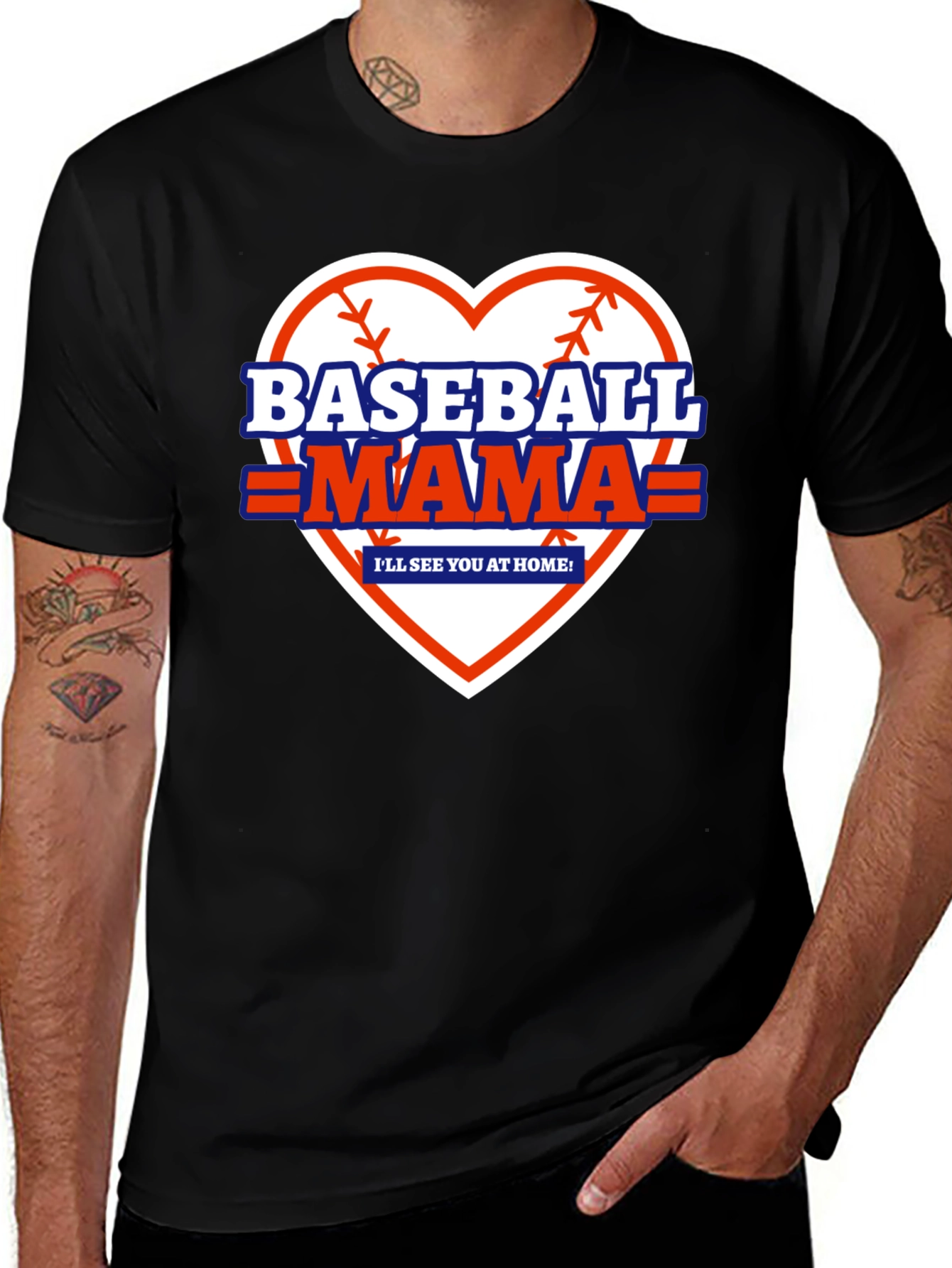 Baseball Mama Graphic T-Shirt