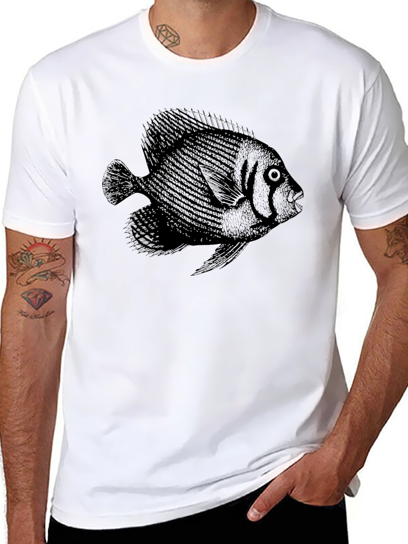 Black Fish Graphic T-Shirt - Unisex