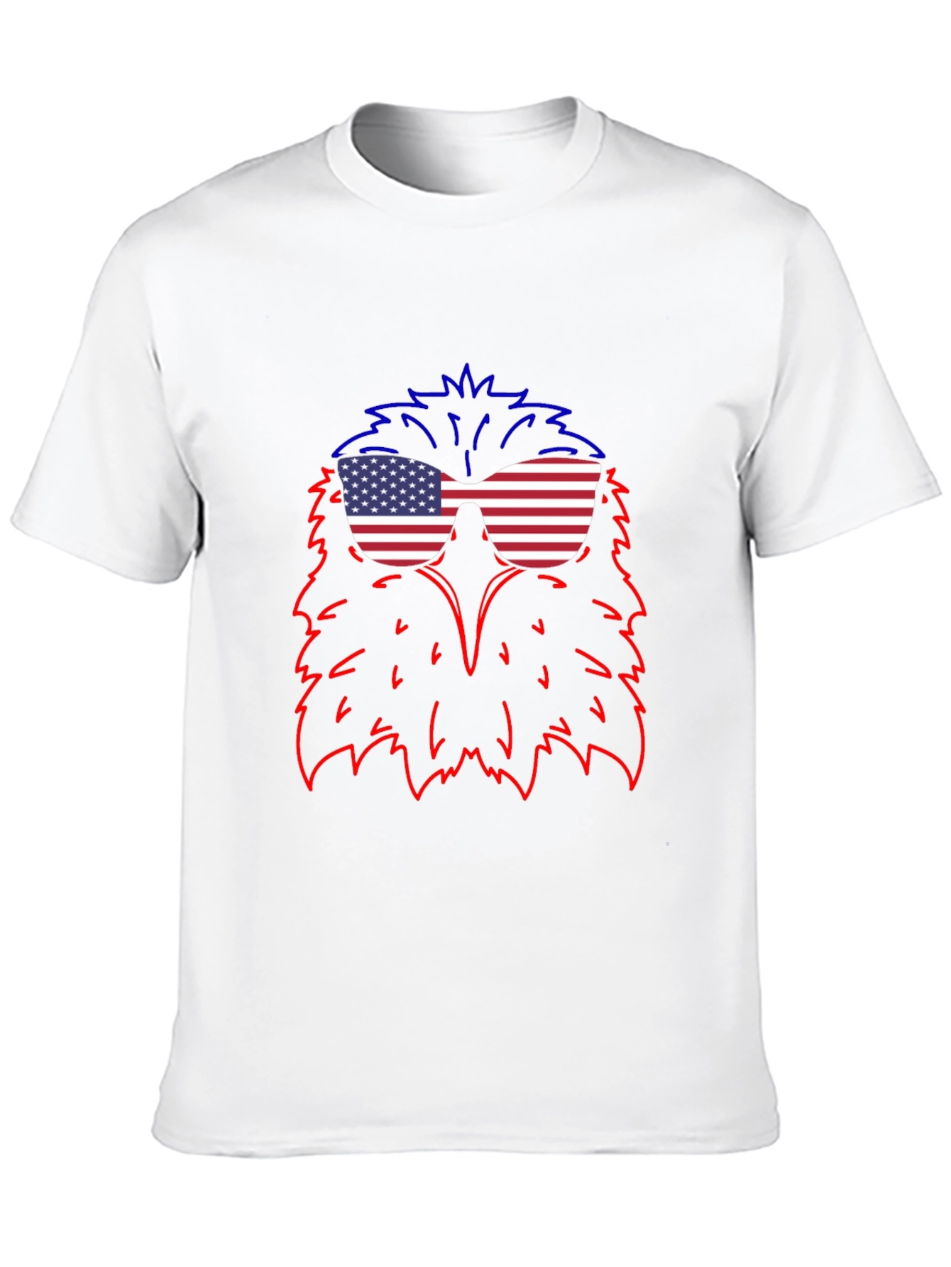 Eagle USA Flag Sunglasses T-Shirt - Patriotic Style