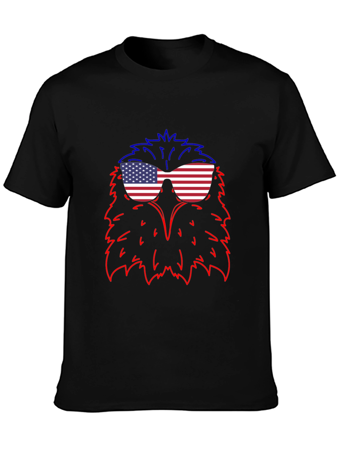 Eagle USA Flag Sunglasses T-Shirt - Patriotic Style