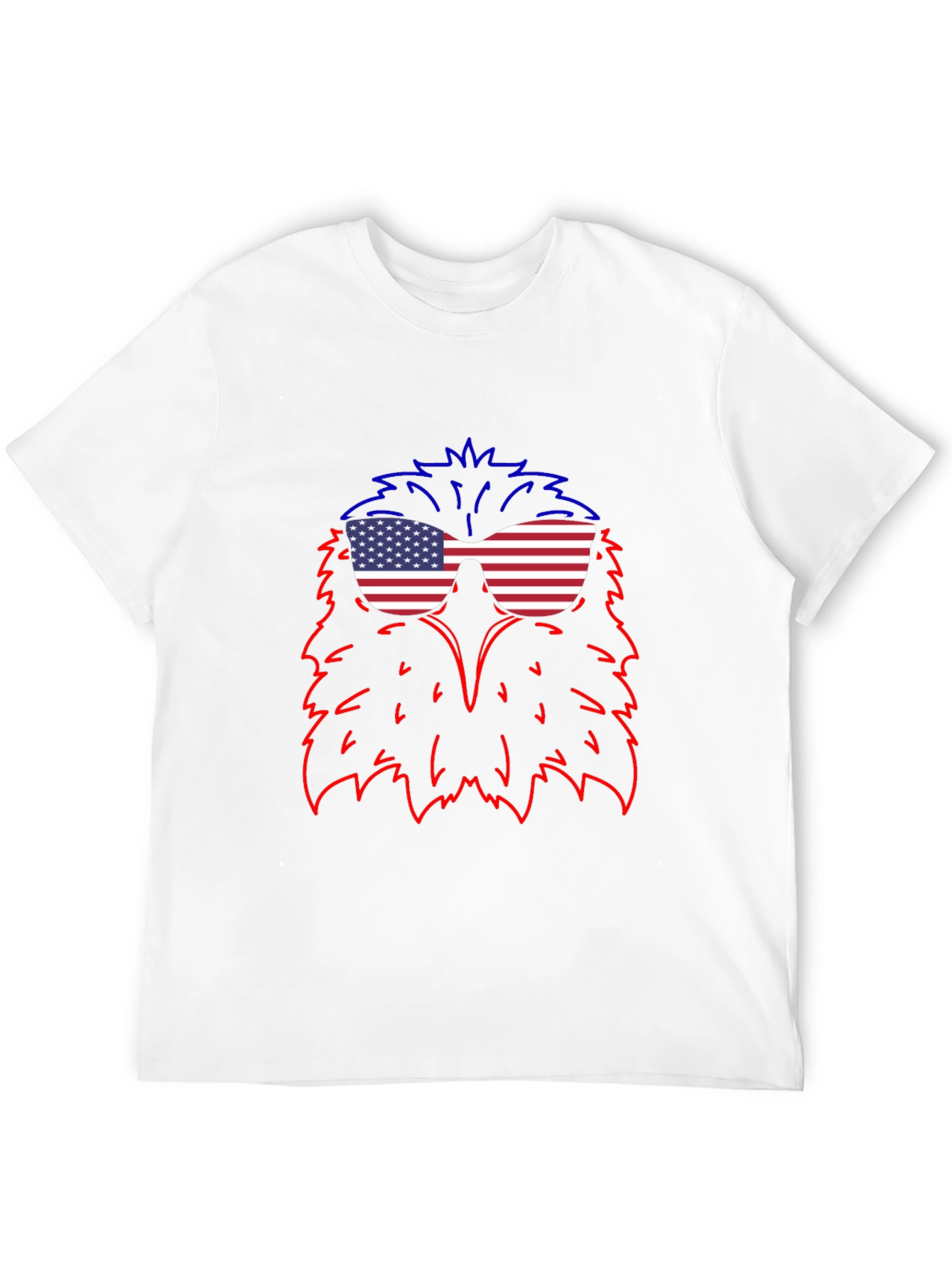 Eagle USA Flag Sunglasses T-Shirt - Patriotic Style
