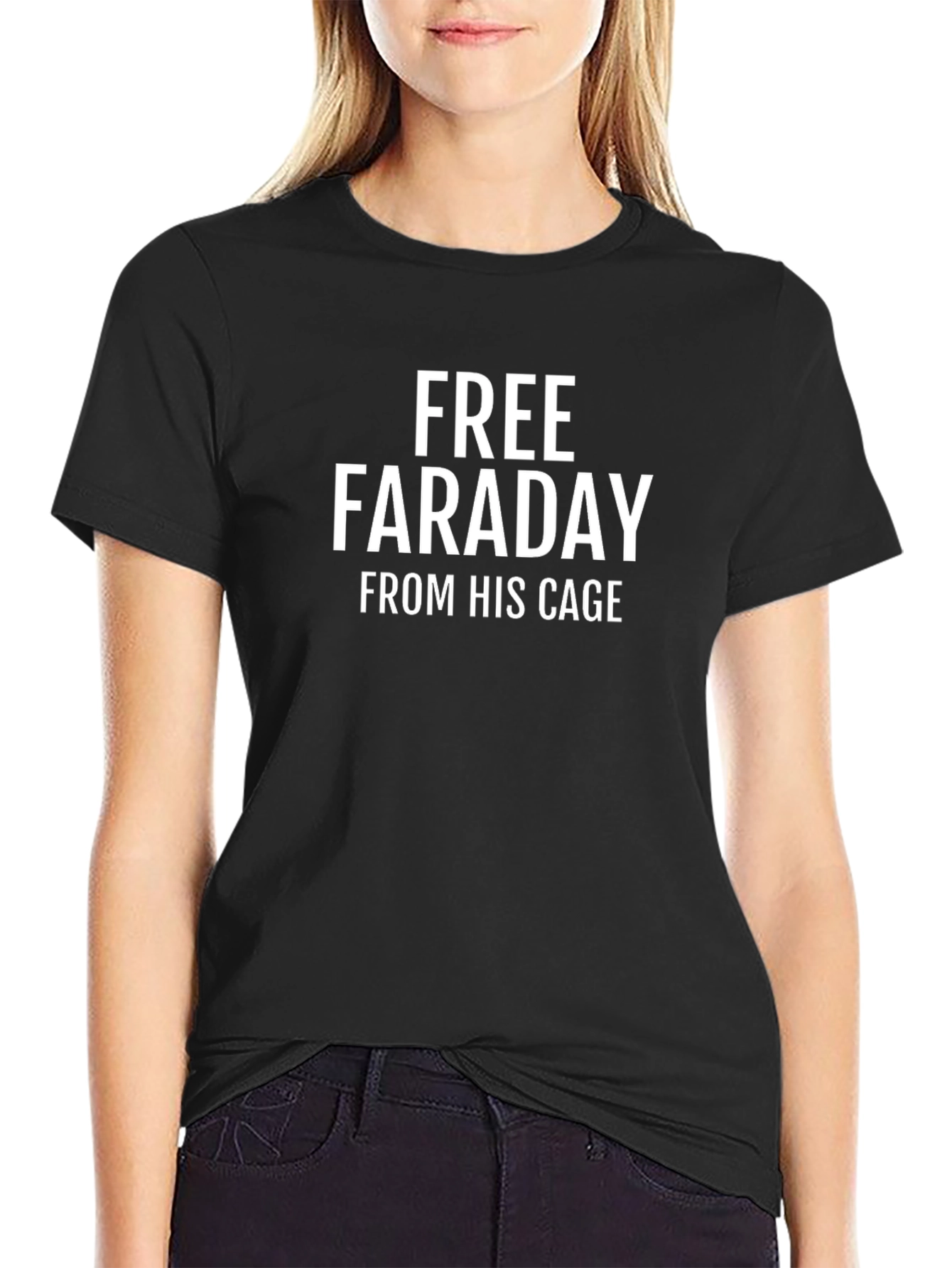 Free Faraday T-Shirt - Black Cotton Blend