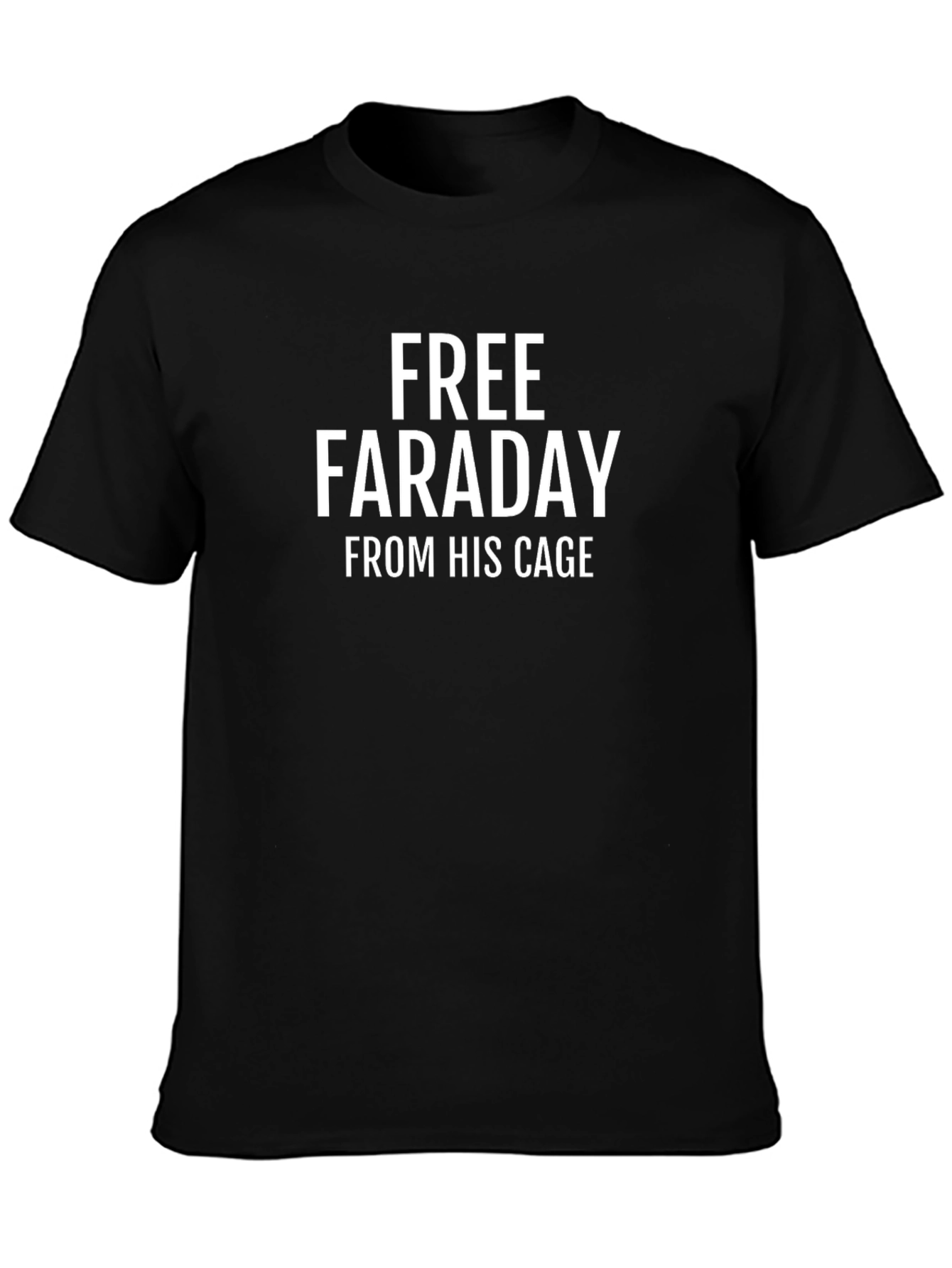 Free Faraday T-Shirt - Black Cotton Blend