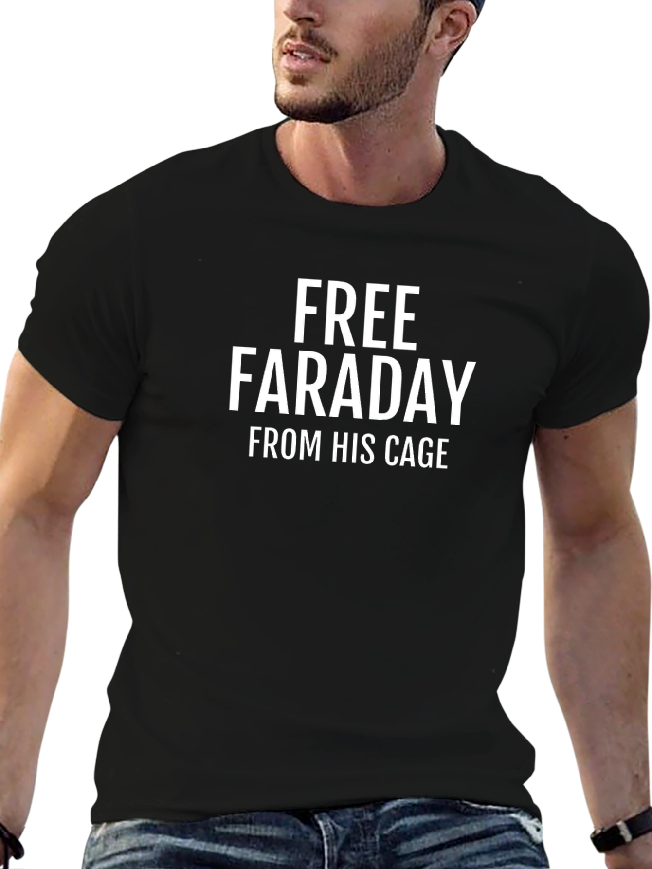 Free Faraday T-Shirt - Black Cotton Blend