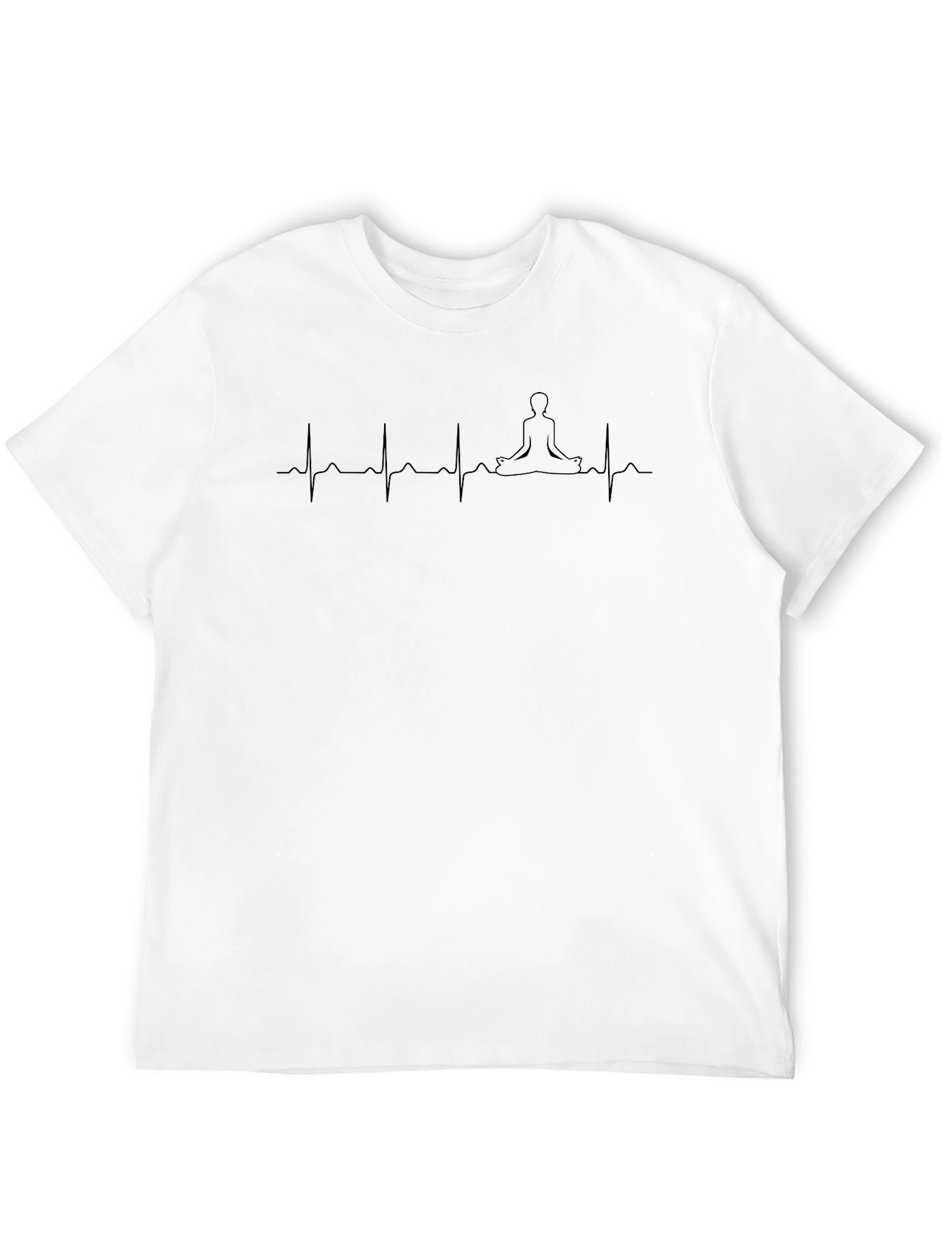 Meditate Heartbeat Graphic Tee - Yoga & Zen