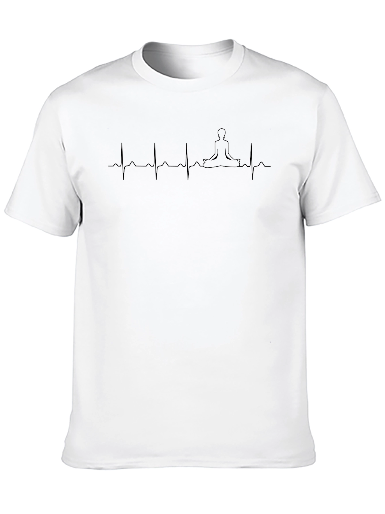 Meditate Heartbeat Graphic Tee - Yoga & Zen
