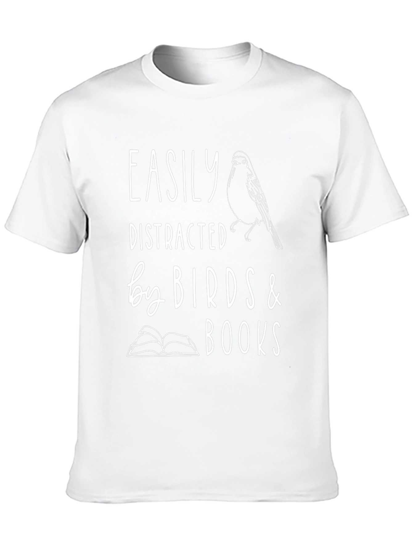 Easily Distracted by Birds & Books T-Shirt