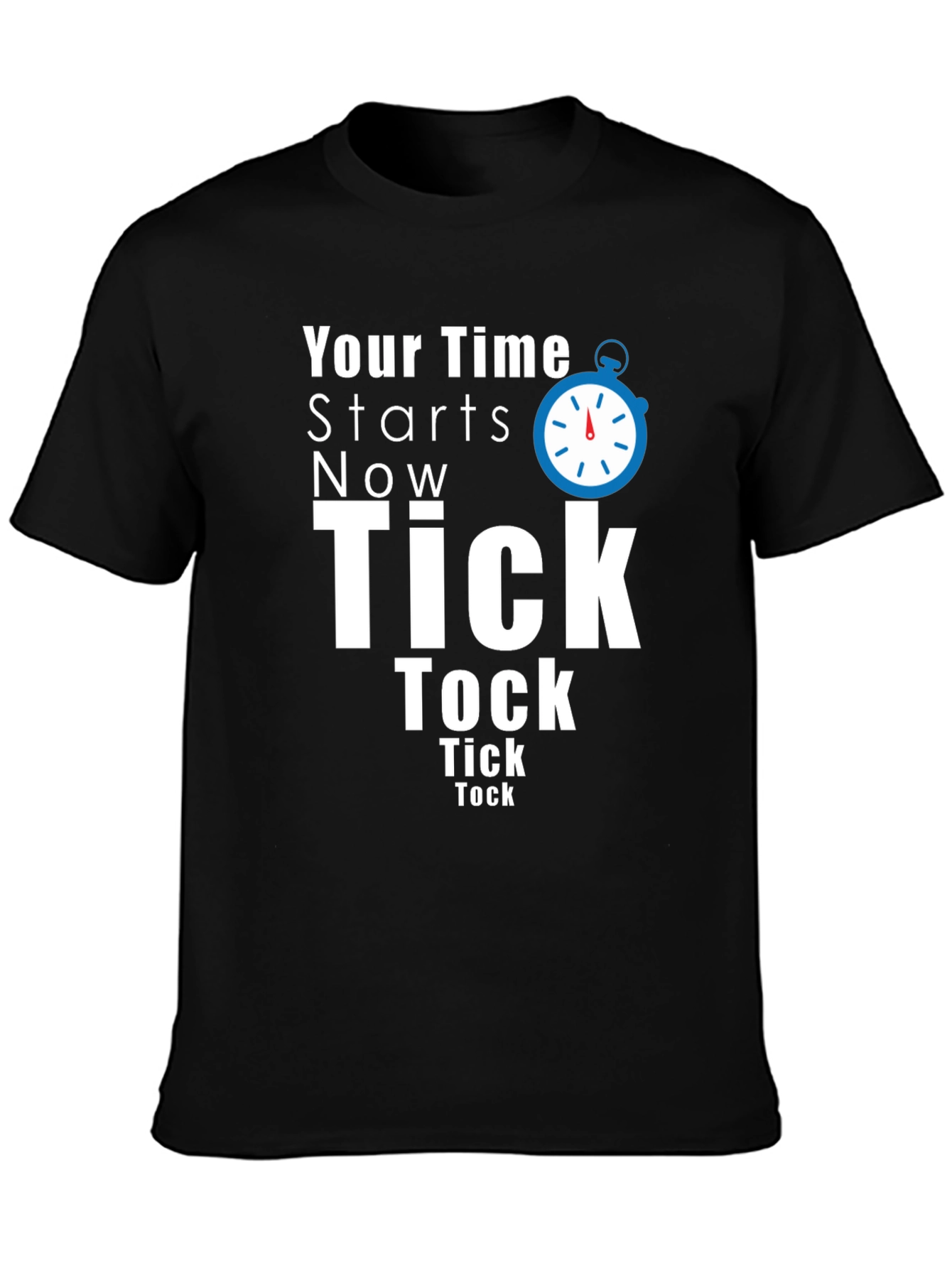 Your Time Starts Now Black T-Shirt