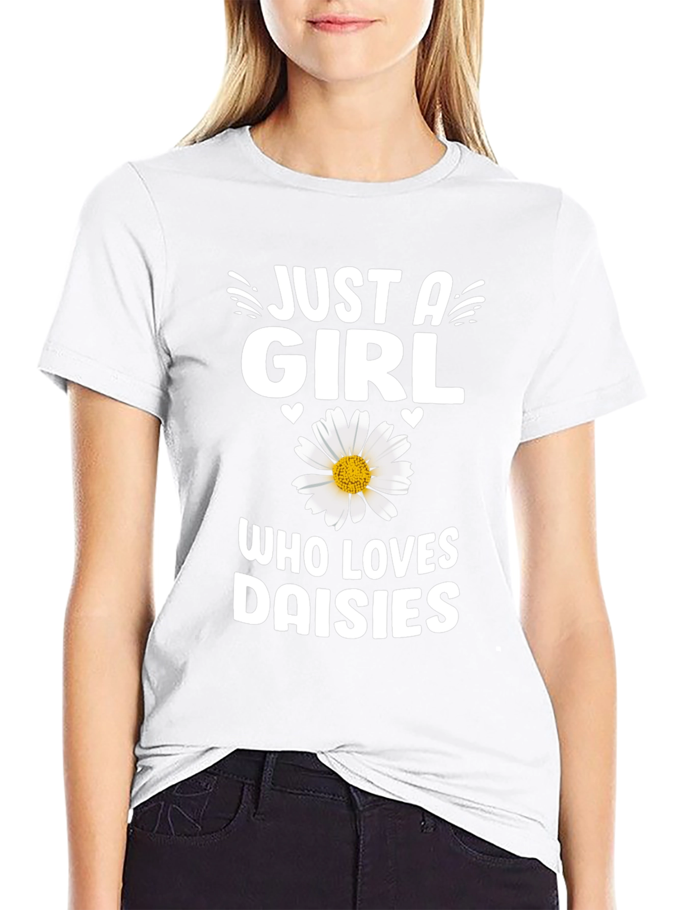 Just A Girl Who Loves Daisies T-Shirt