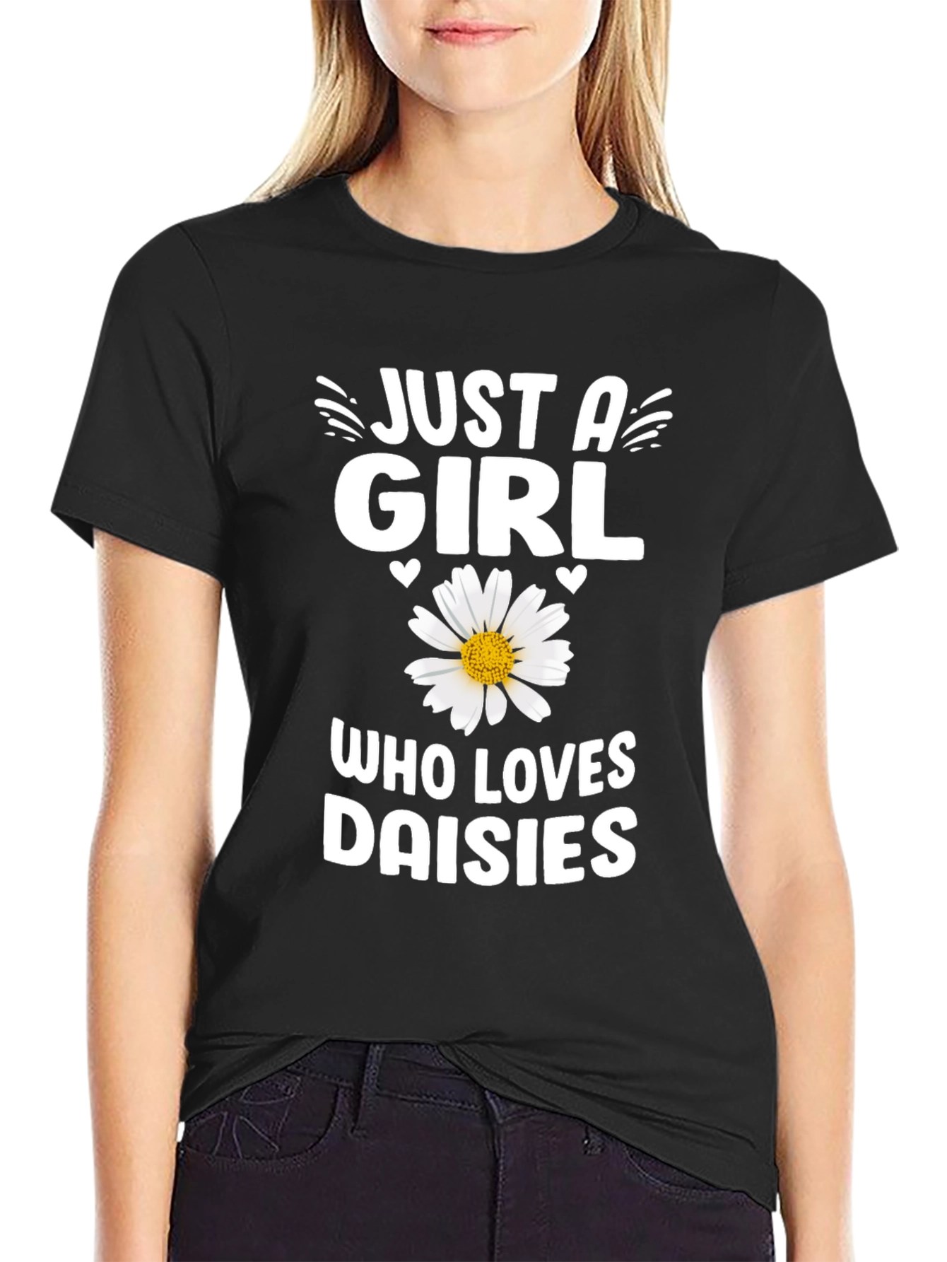Just A Girl Who Loves Daisies T-Shirt
