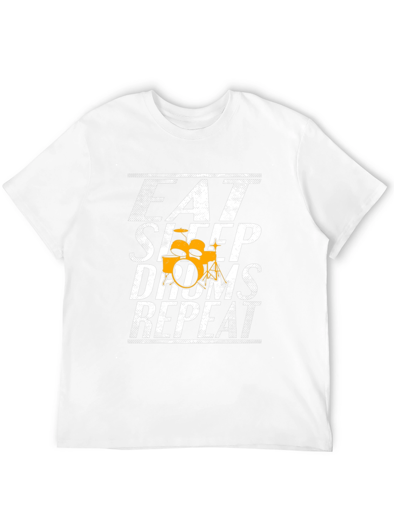 Eat Sleep Drums Repeat Black Graphic Tee