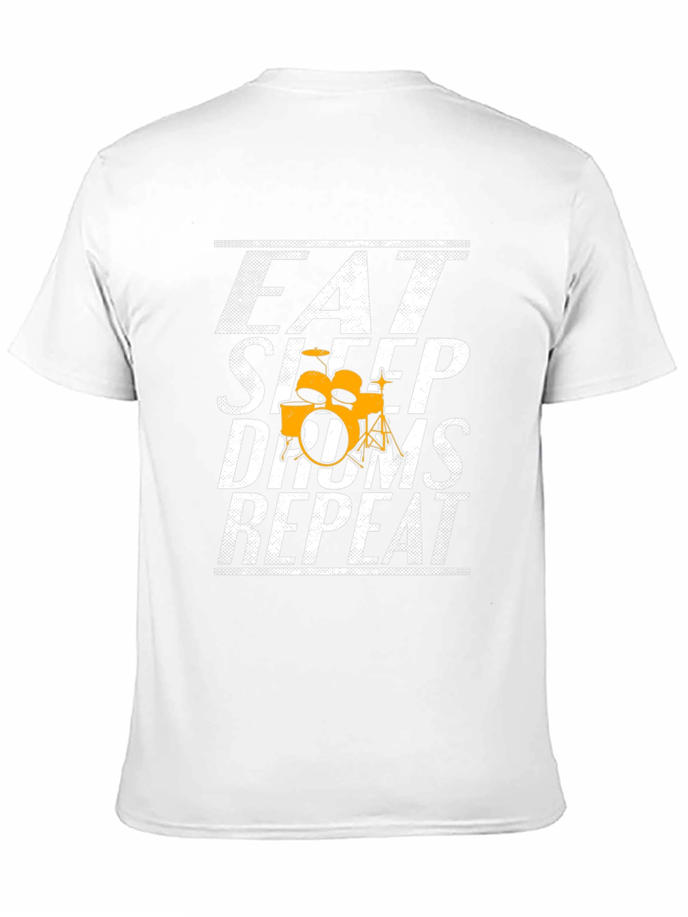 Eat Sleep Drums Repeat Black Graphic Tee