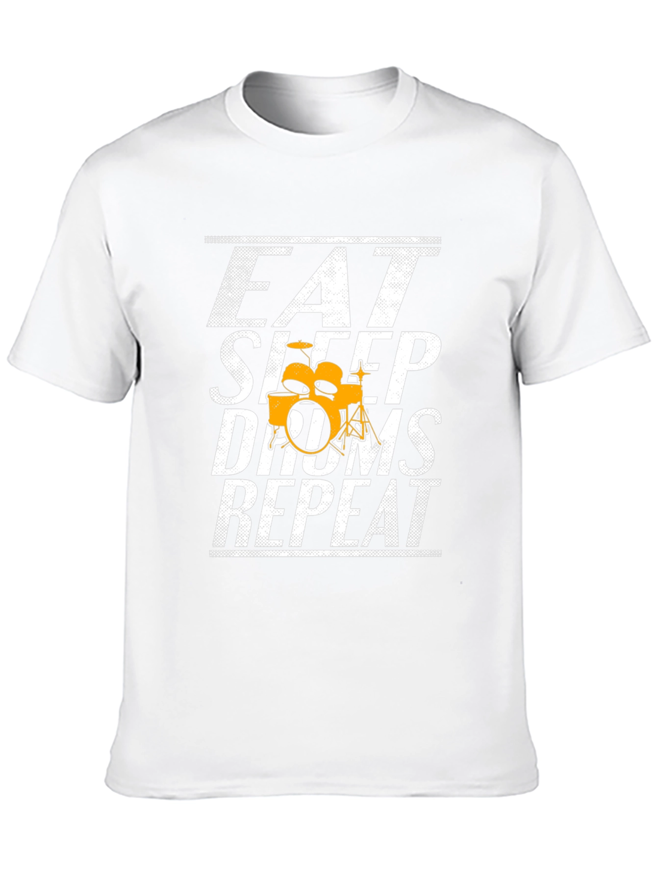 Eat Sleep Drums Repeat Black Graphic Tee