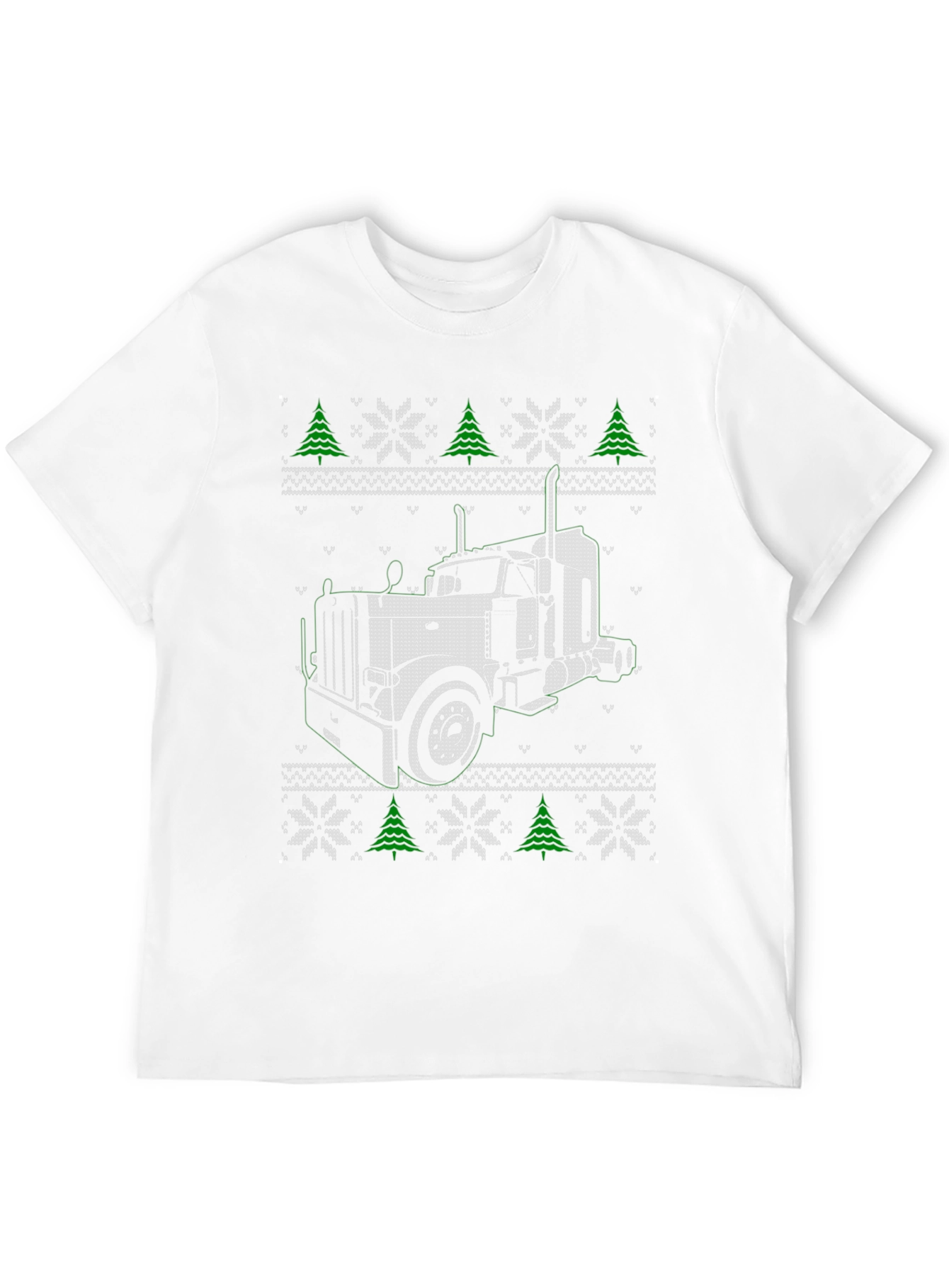 Truck Christmas Pattern T-Shirt