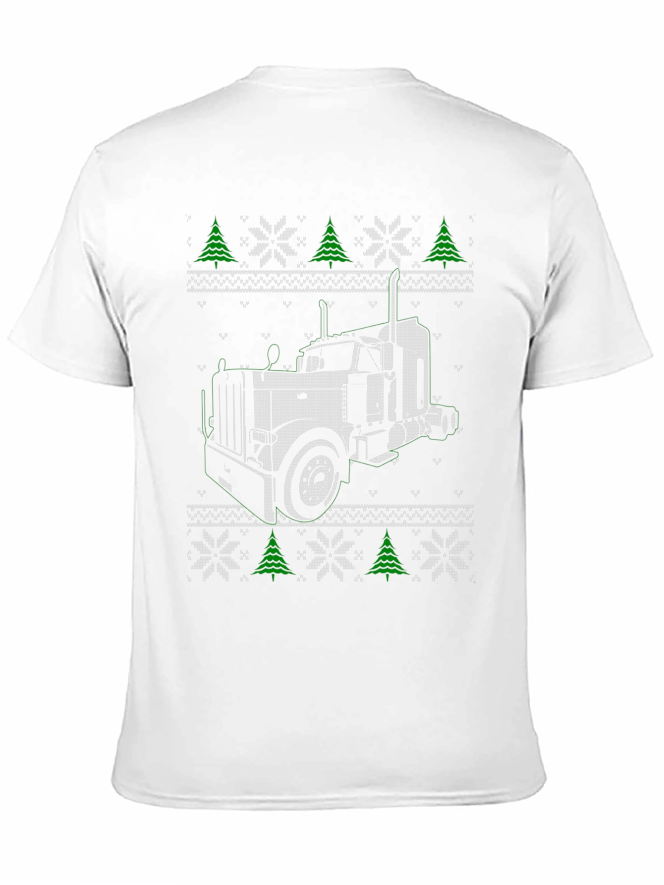 Truck Christmas Pattern T-Shirt