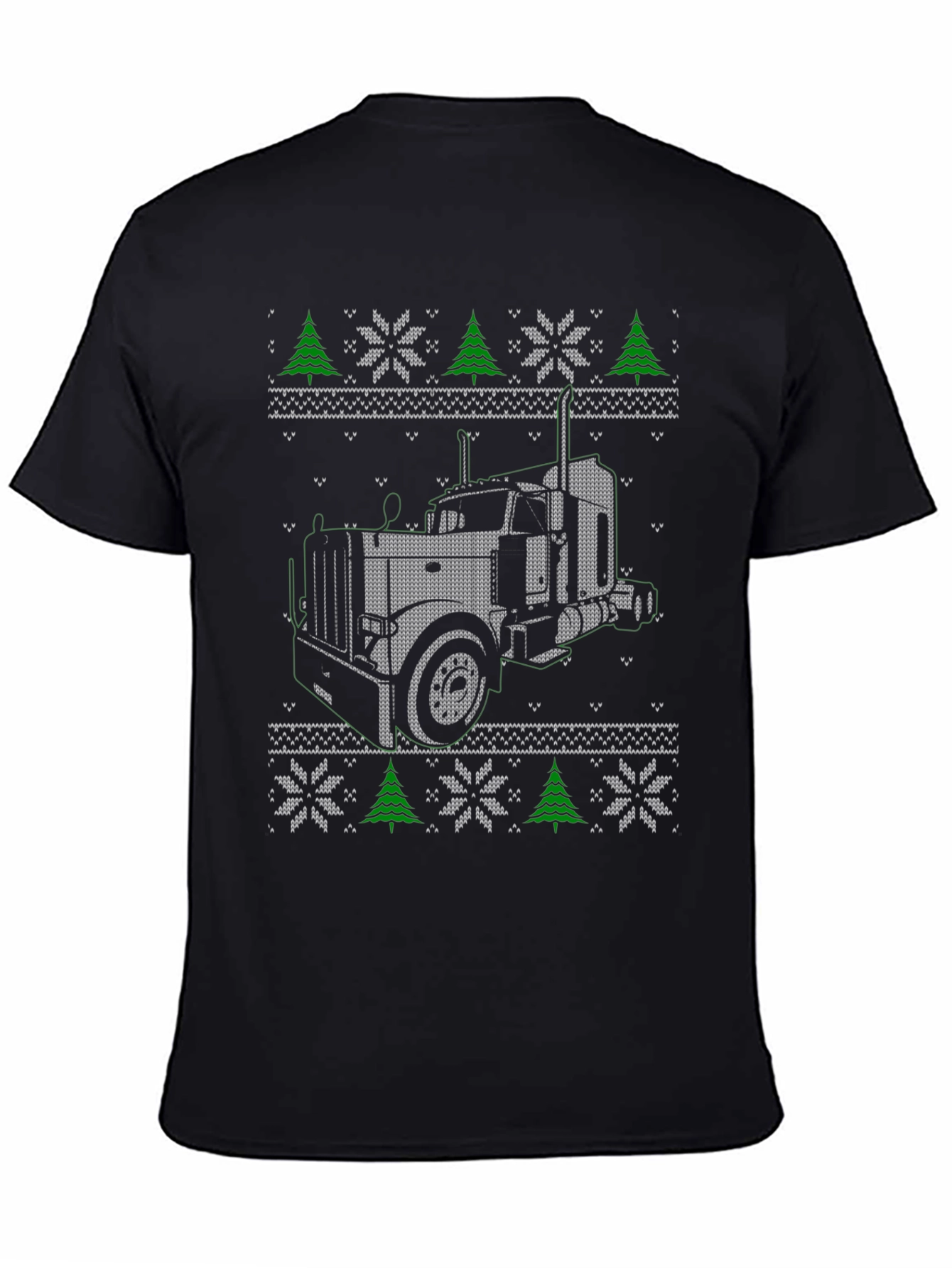 Truck Christmas Pattern T-Shirt
