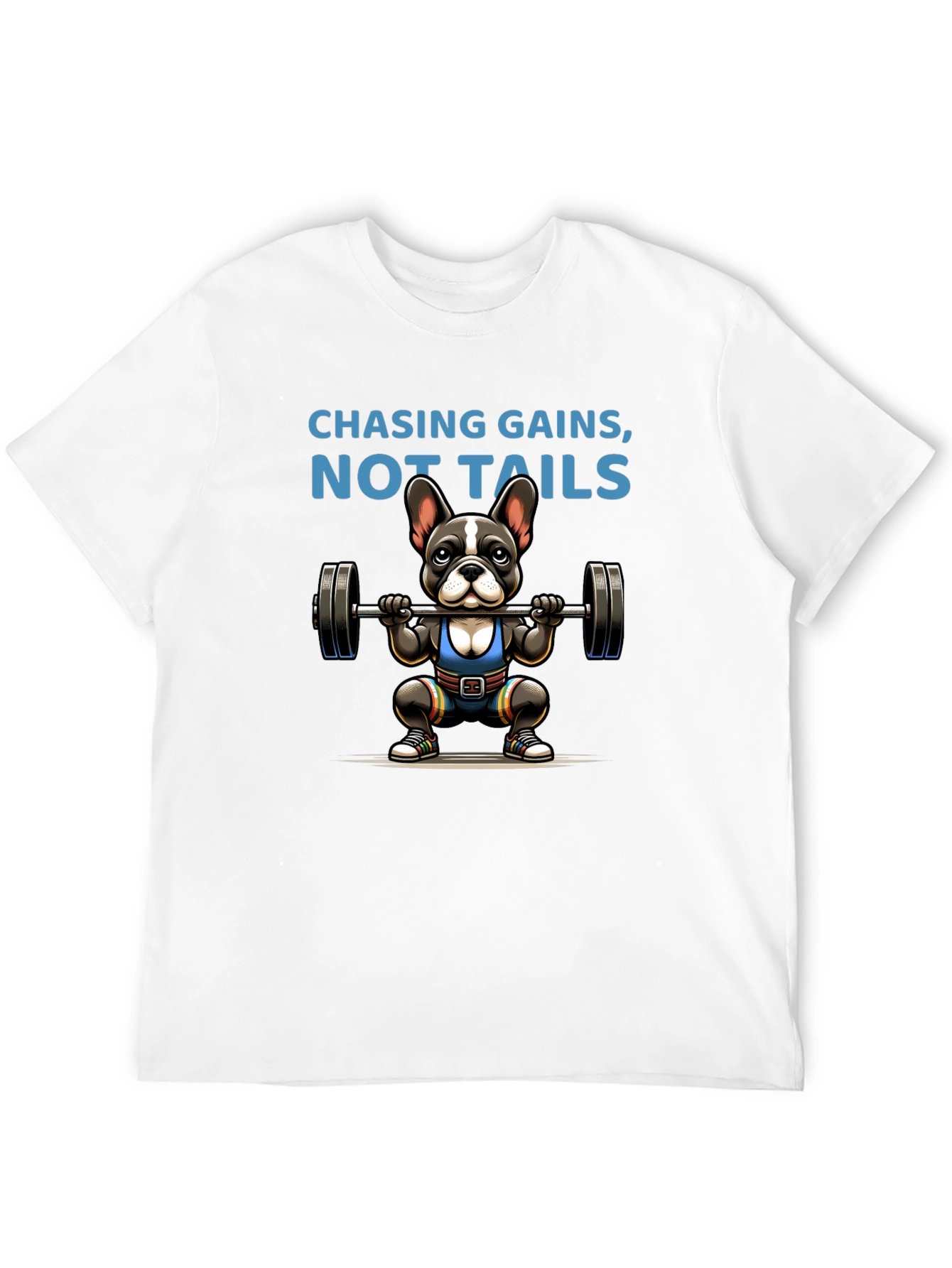 Chasing Gains Dog Graphic T-Shirt