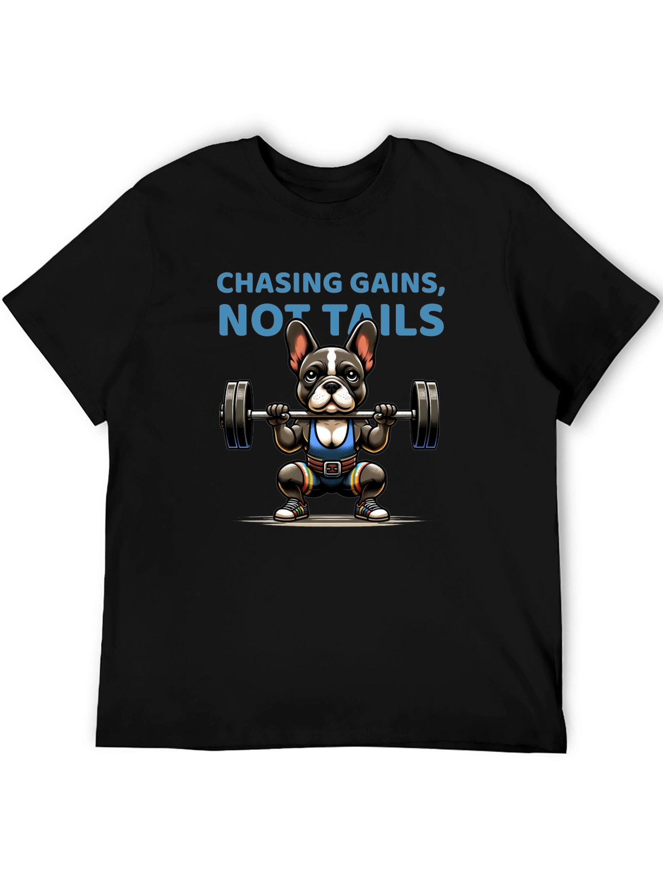 Chasing Gains Dog Graphic T-Shirt