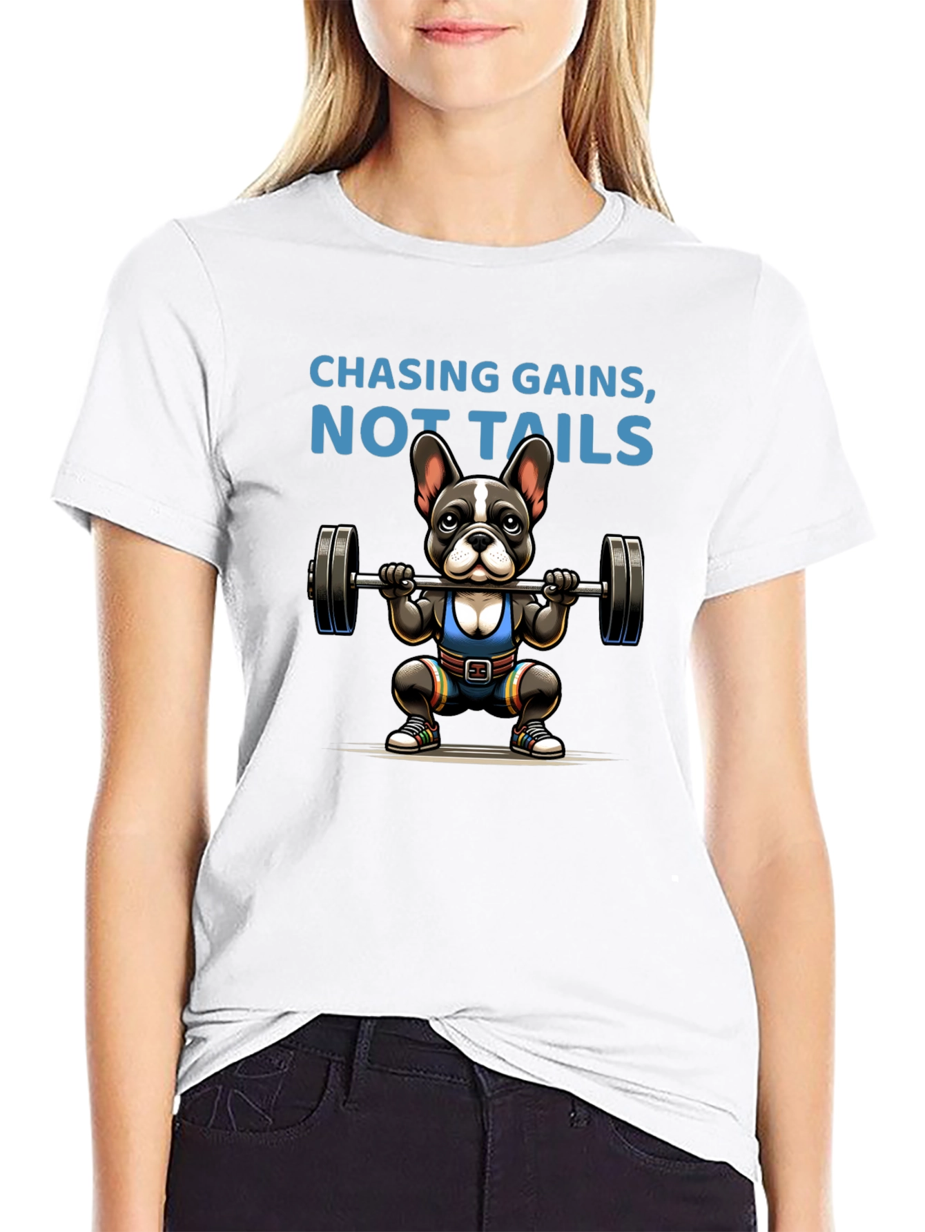 Chasing Gains Dog Graphic T-Shirt