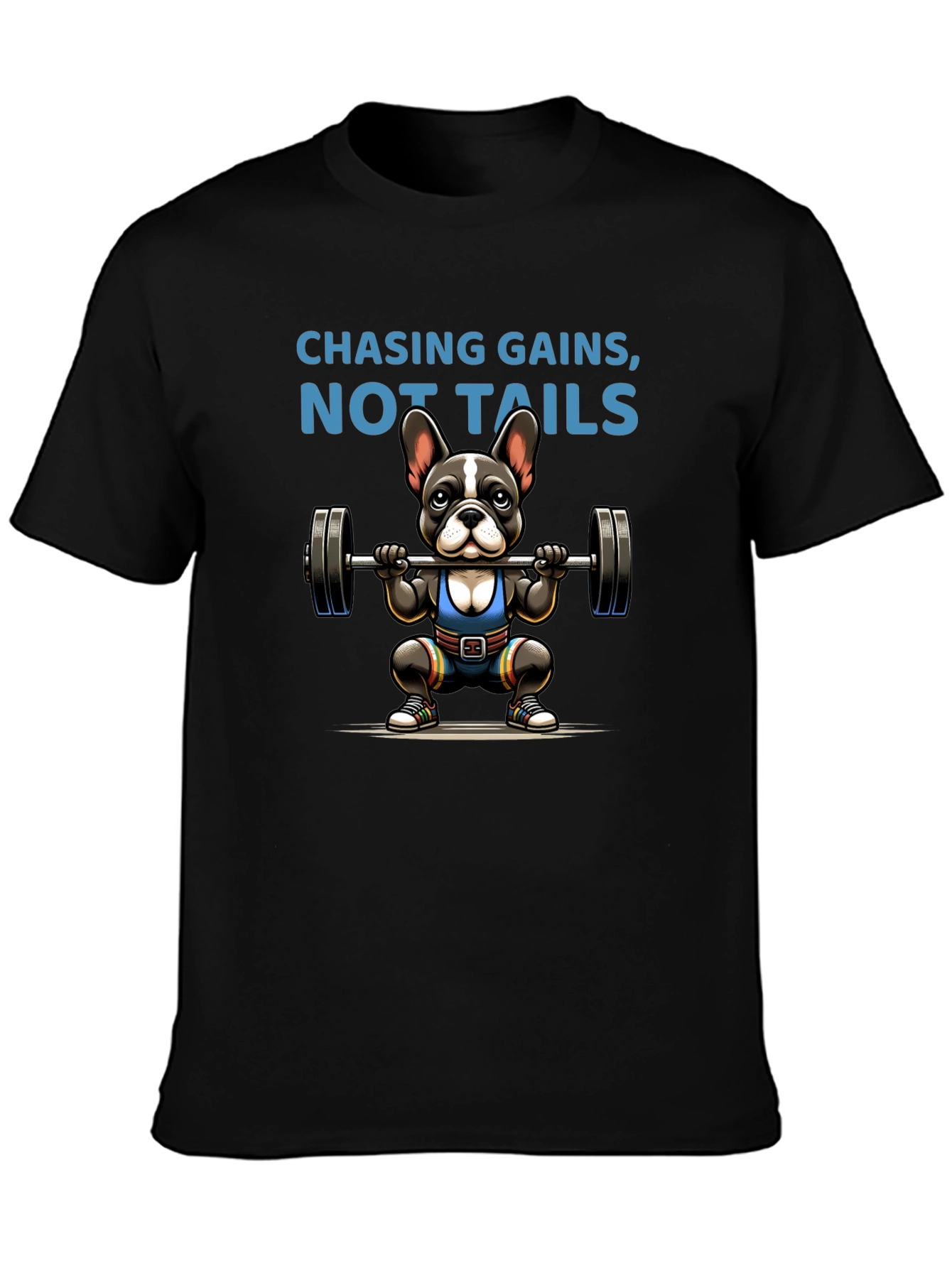Chasing Gains Dog Graphic T-Shirt
