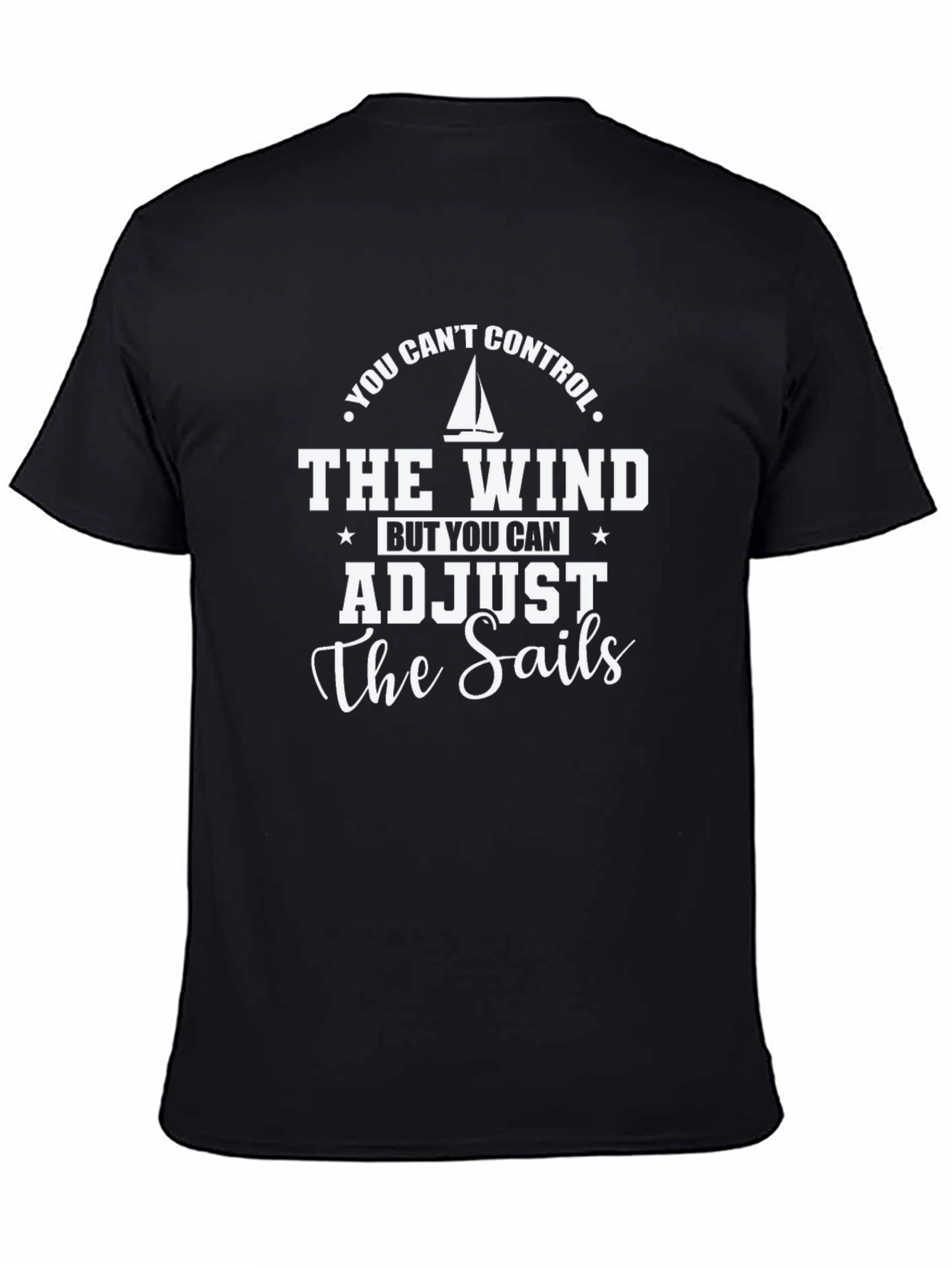 Adjust the Sails T-Shirt Black Graphic Tee