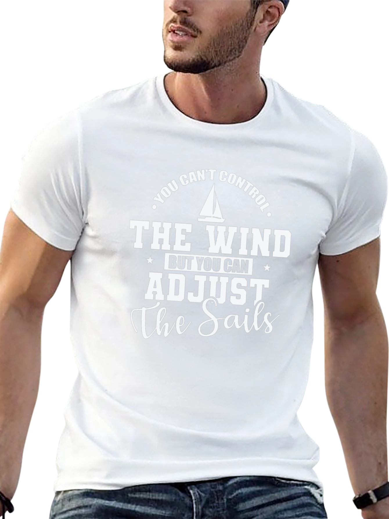 Adjust the Sails T-Shirt Black Graphic Tee