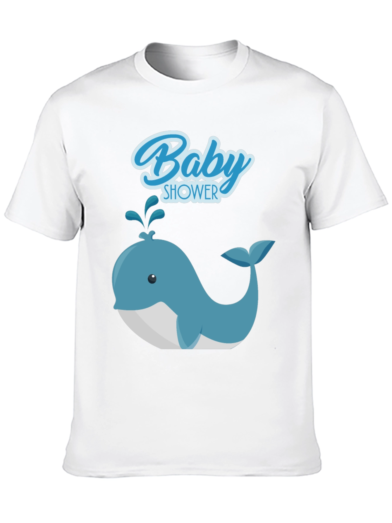 Baby Shower Whale Graphic Tee - Soft Cotton T-Shirt