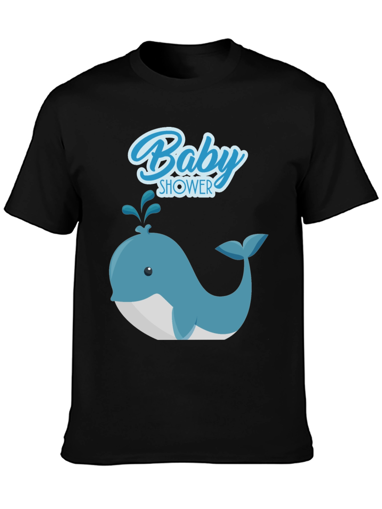 Baby Shower Whale Graphic Tee - Soft Cotton T-Shirt