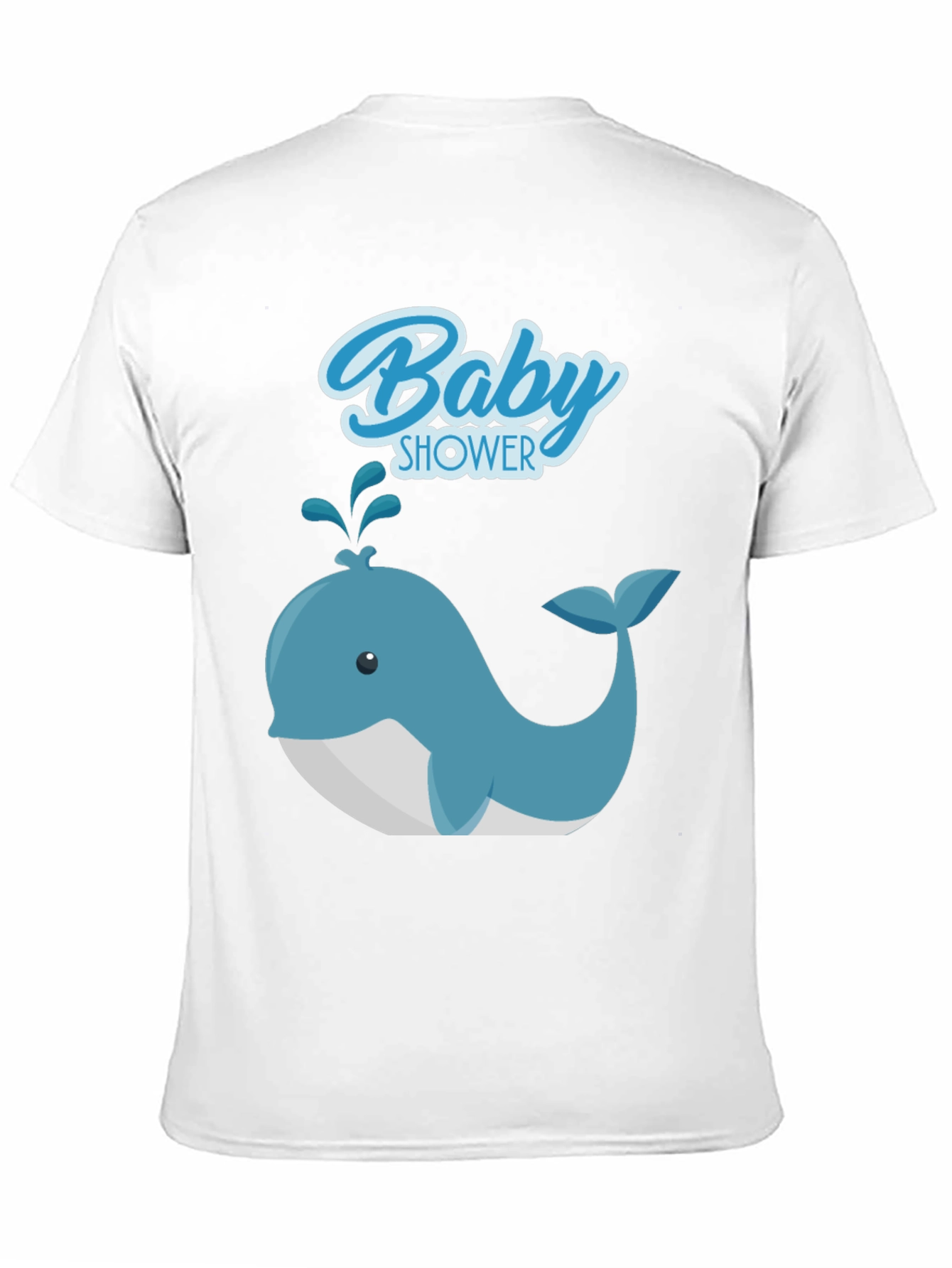 Baby Shower Whale Graphic Tee - Soft Cotton T-Shirt
