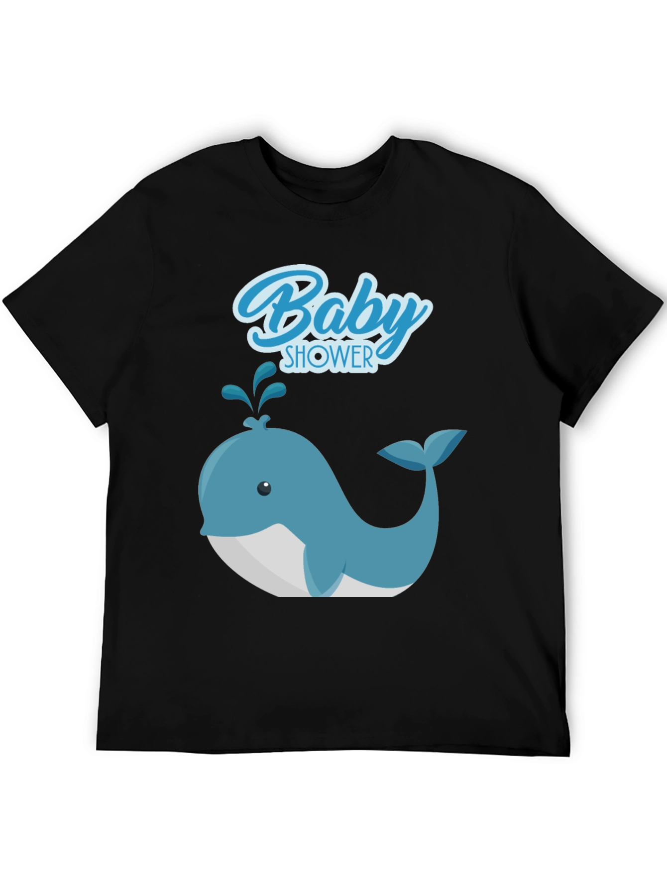 Baby Shower Whale Graphic Tee - Soft Cotton T-Shirt