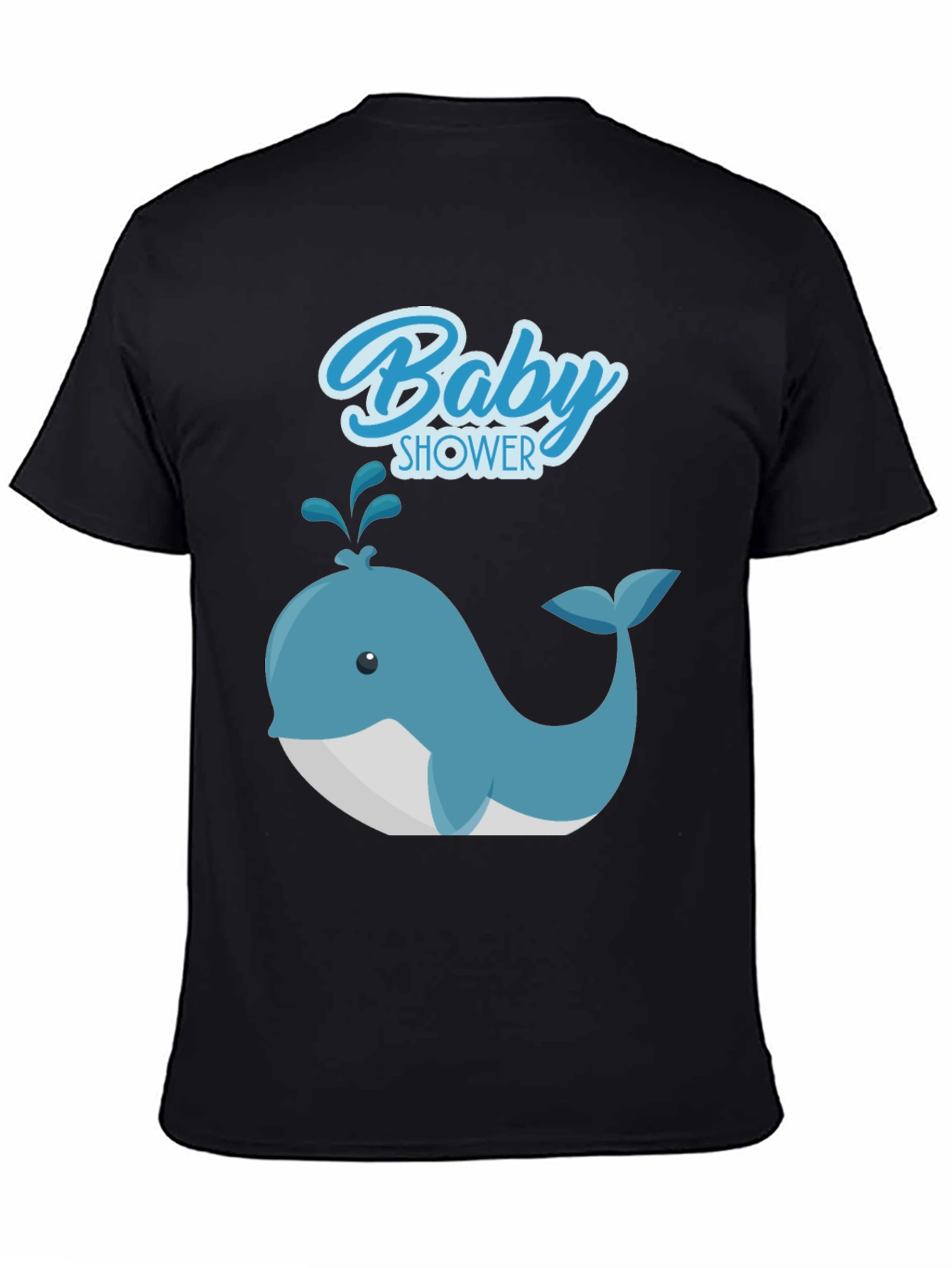 Baby Shower Whale Graphic Tee - Soft Cotton T-Shirt