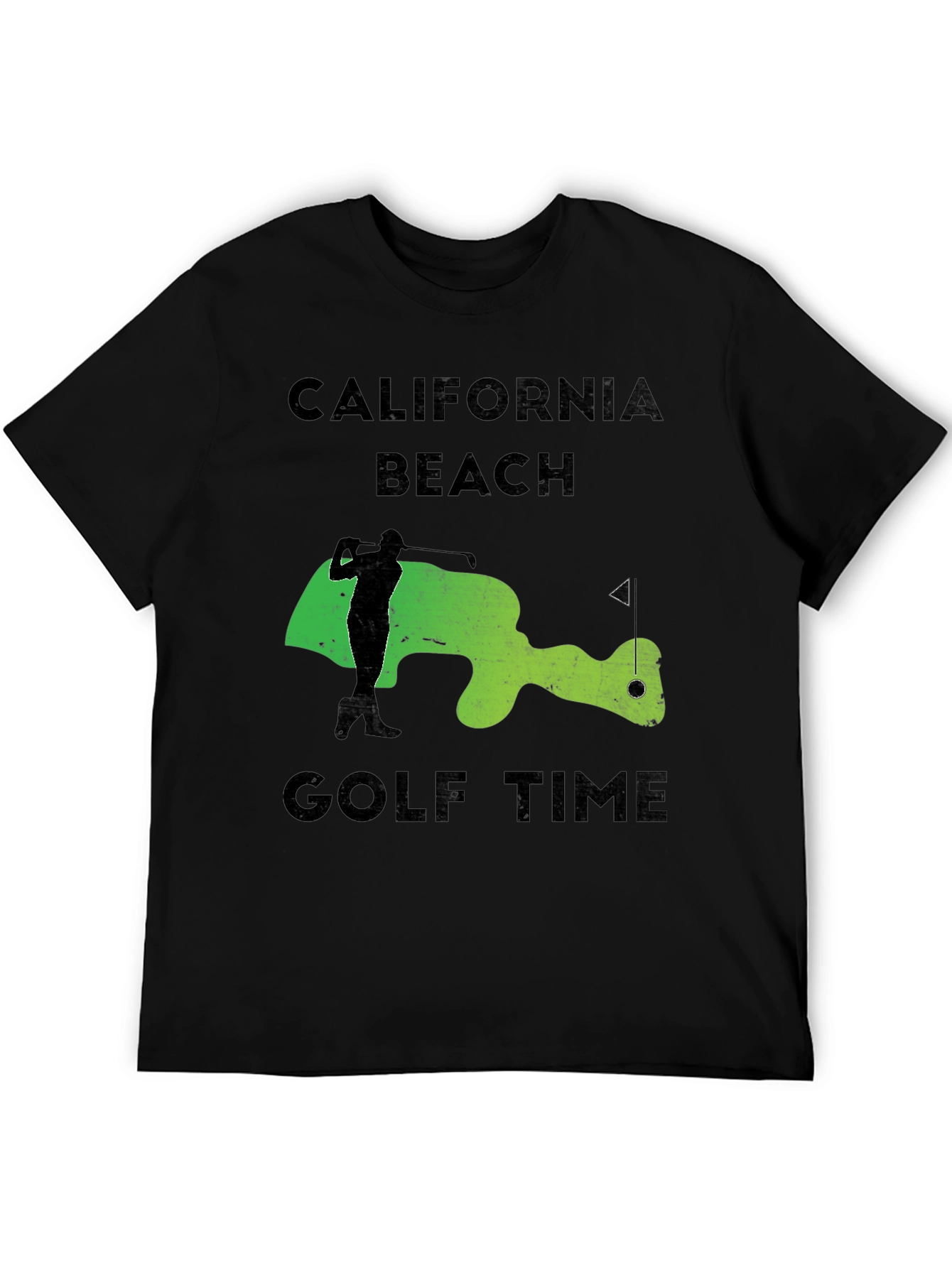 California Beach Golf Time Graphic Tee