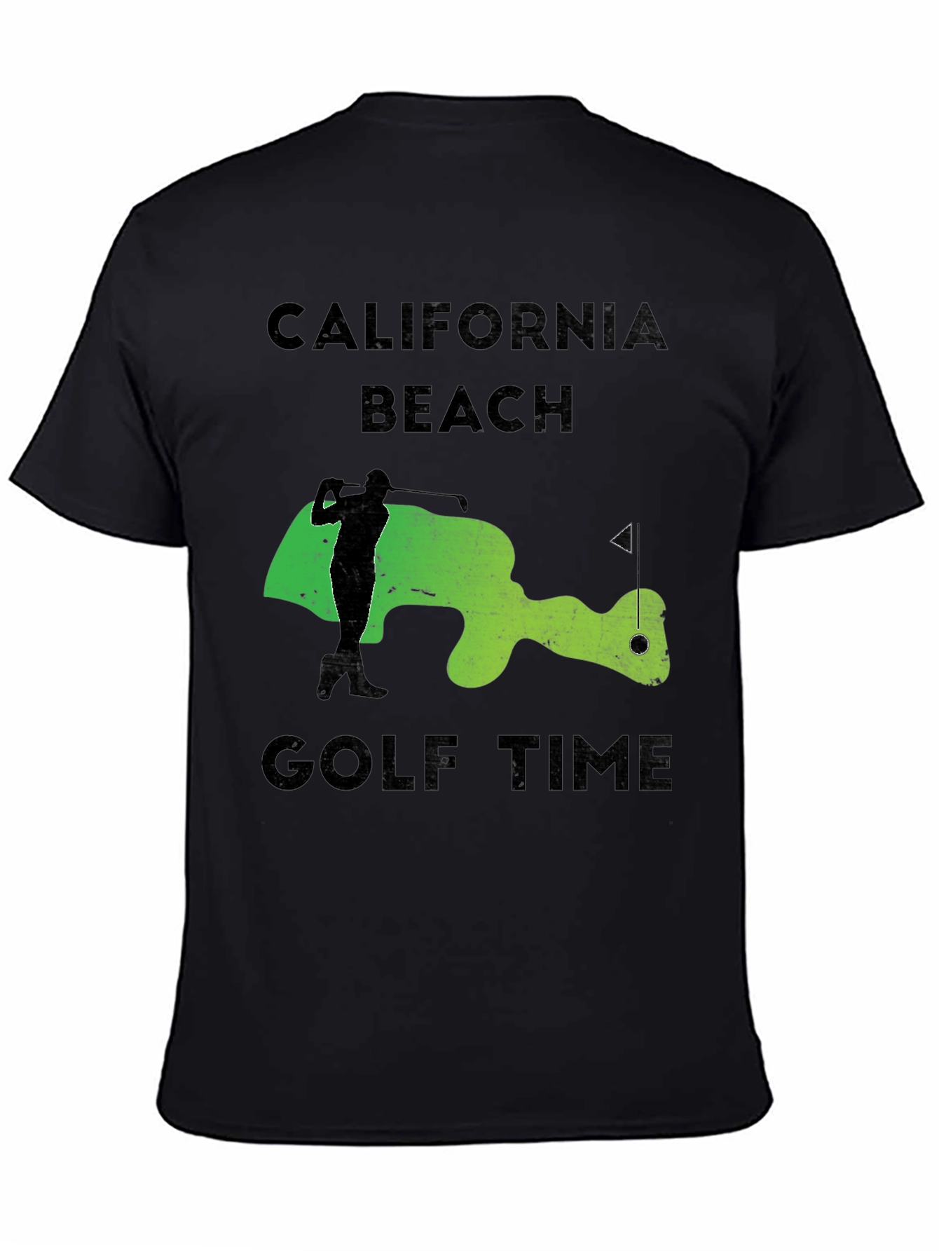 California Beach Golf Time Graphic Tee