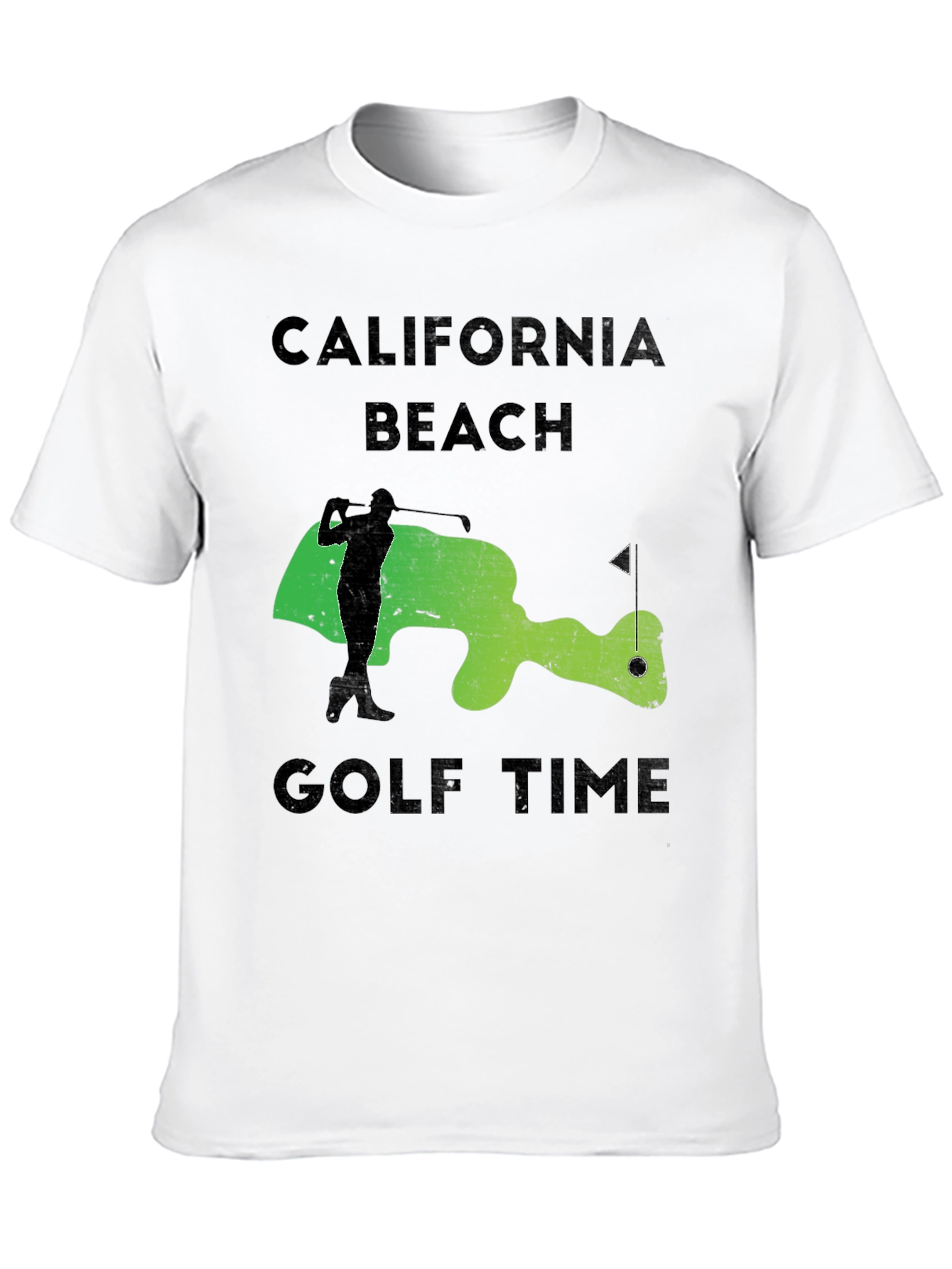 California Beach Golf Time Graphic Tee