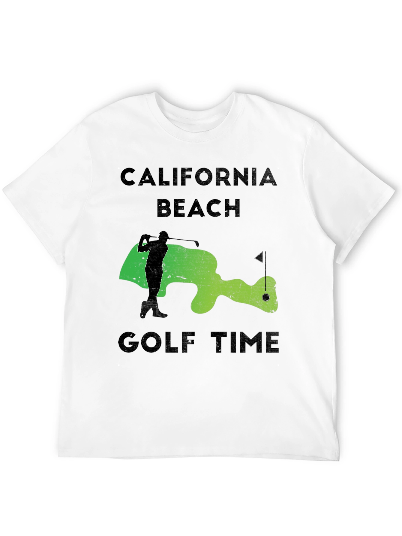 California Beach Golf Time Graphic Tee