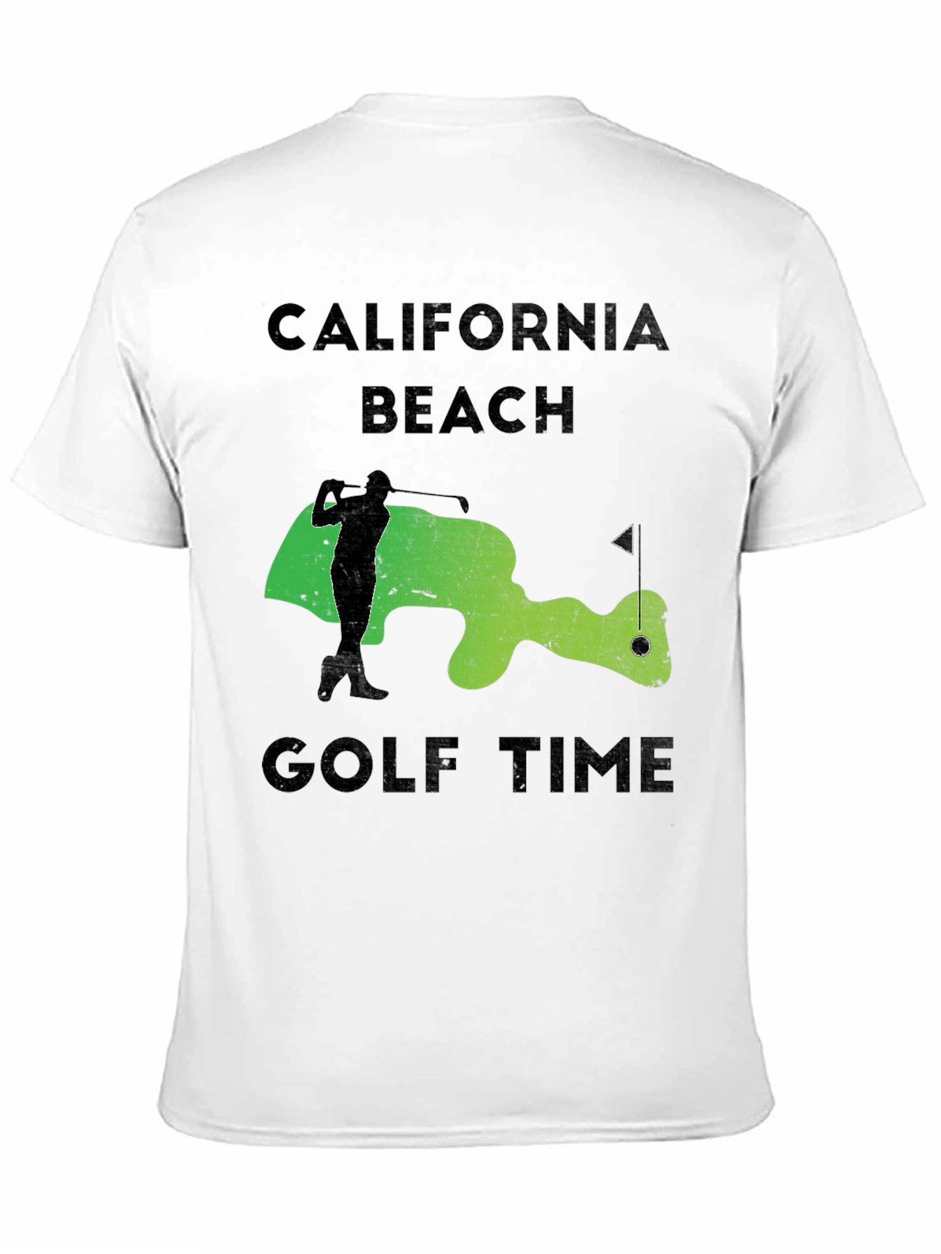 California Beach Golf Time Graphic Tee