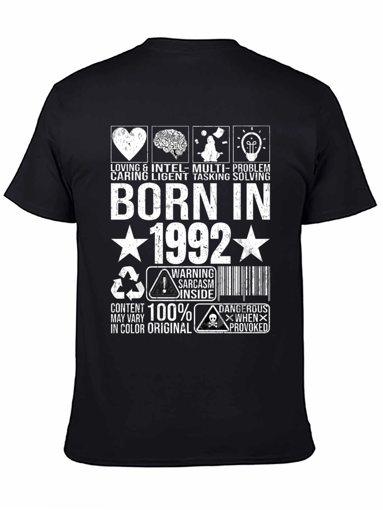 Born in 1992 T-Shirt Funny Birthday Gift