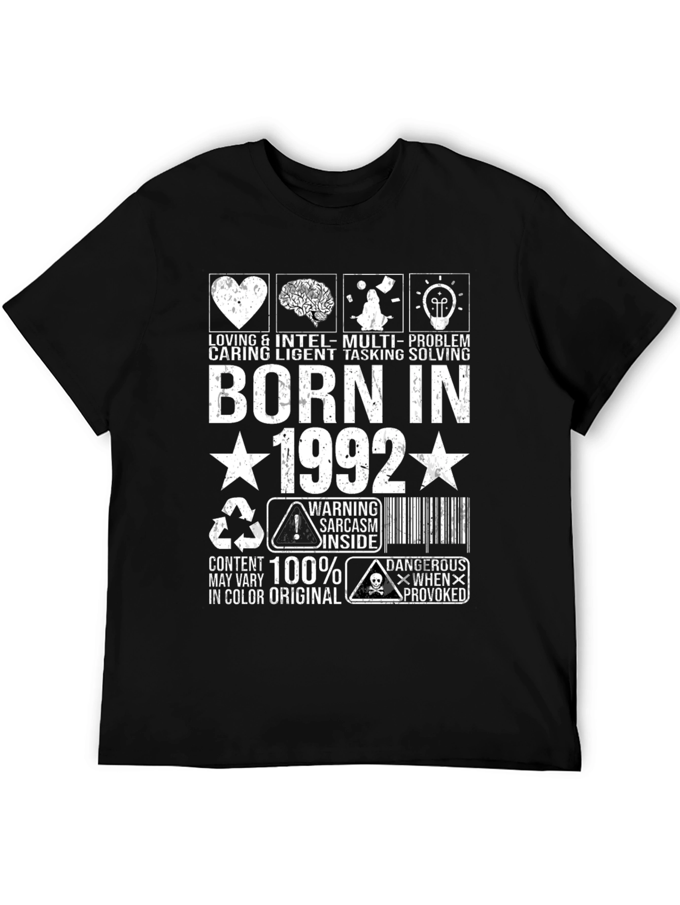 Born in 1992 T-Shirt Funny Birthday Gift