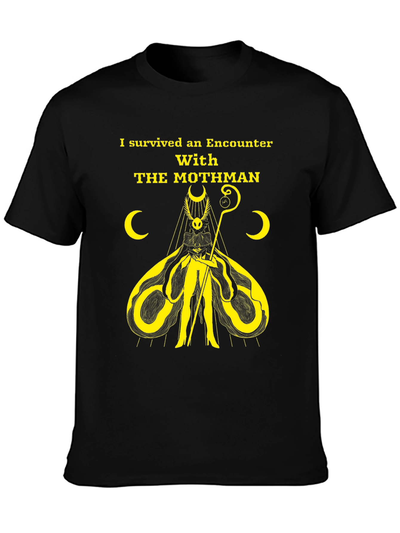 Mothman Encounter Survivor Graphic Tee
