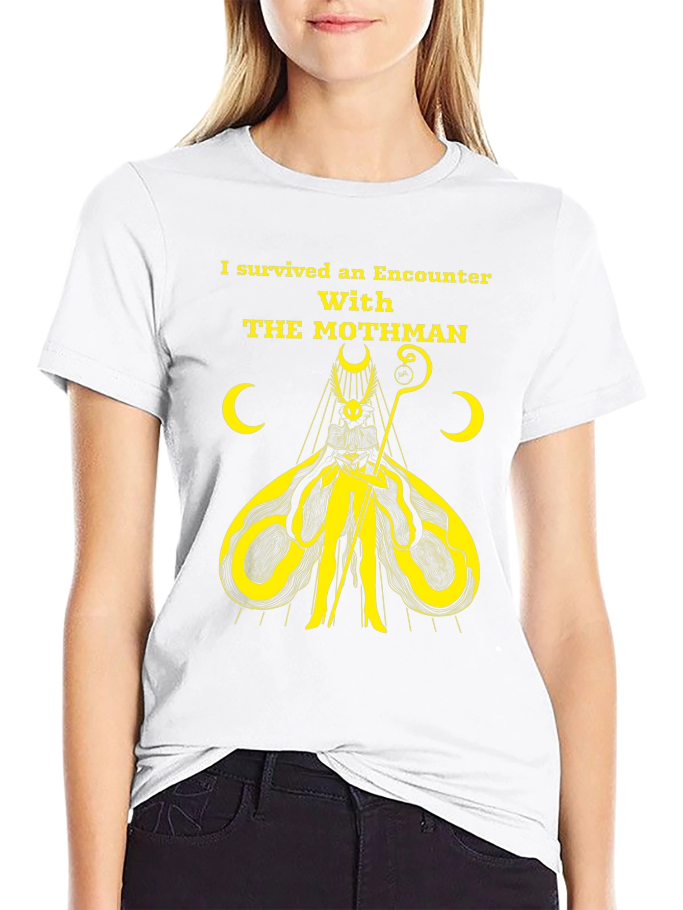 Mothman Encounter Survivor Graphic Tee