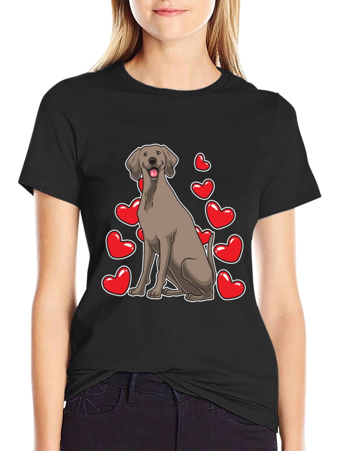 Cute Dog Hearts T-Shirt – Adorable Dog Lover Graphic Tee Gift