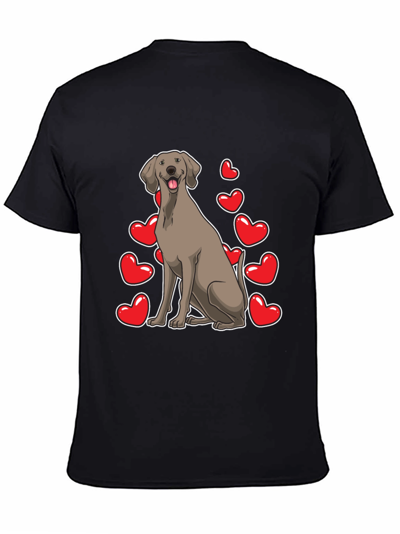 Cute Dog Hearts T-Shirt – Adorable Dog Lover Graphic Tee Gift