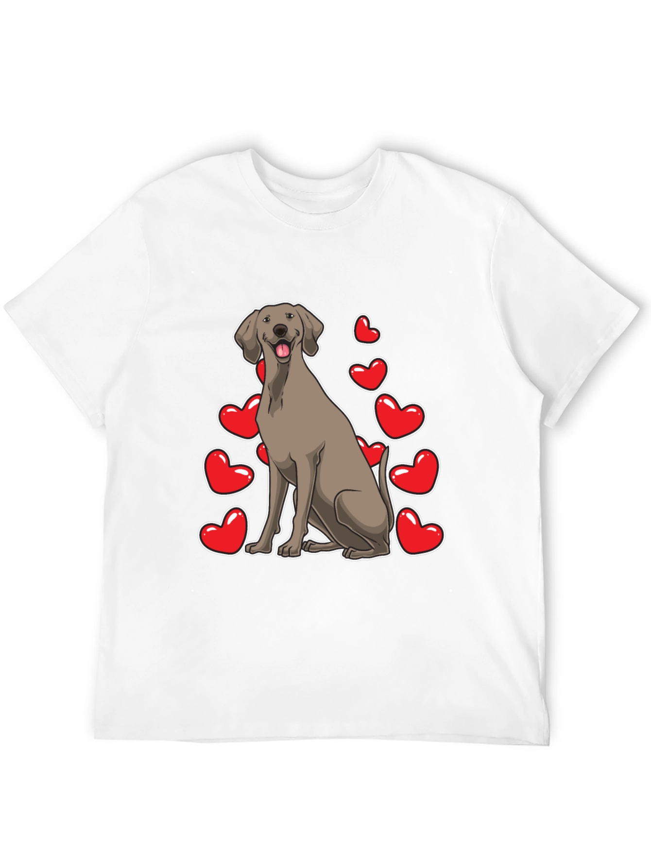 Cute Dog Hearts T-Shirt – Adorable Dog Lover Graphic Tee Gift
