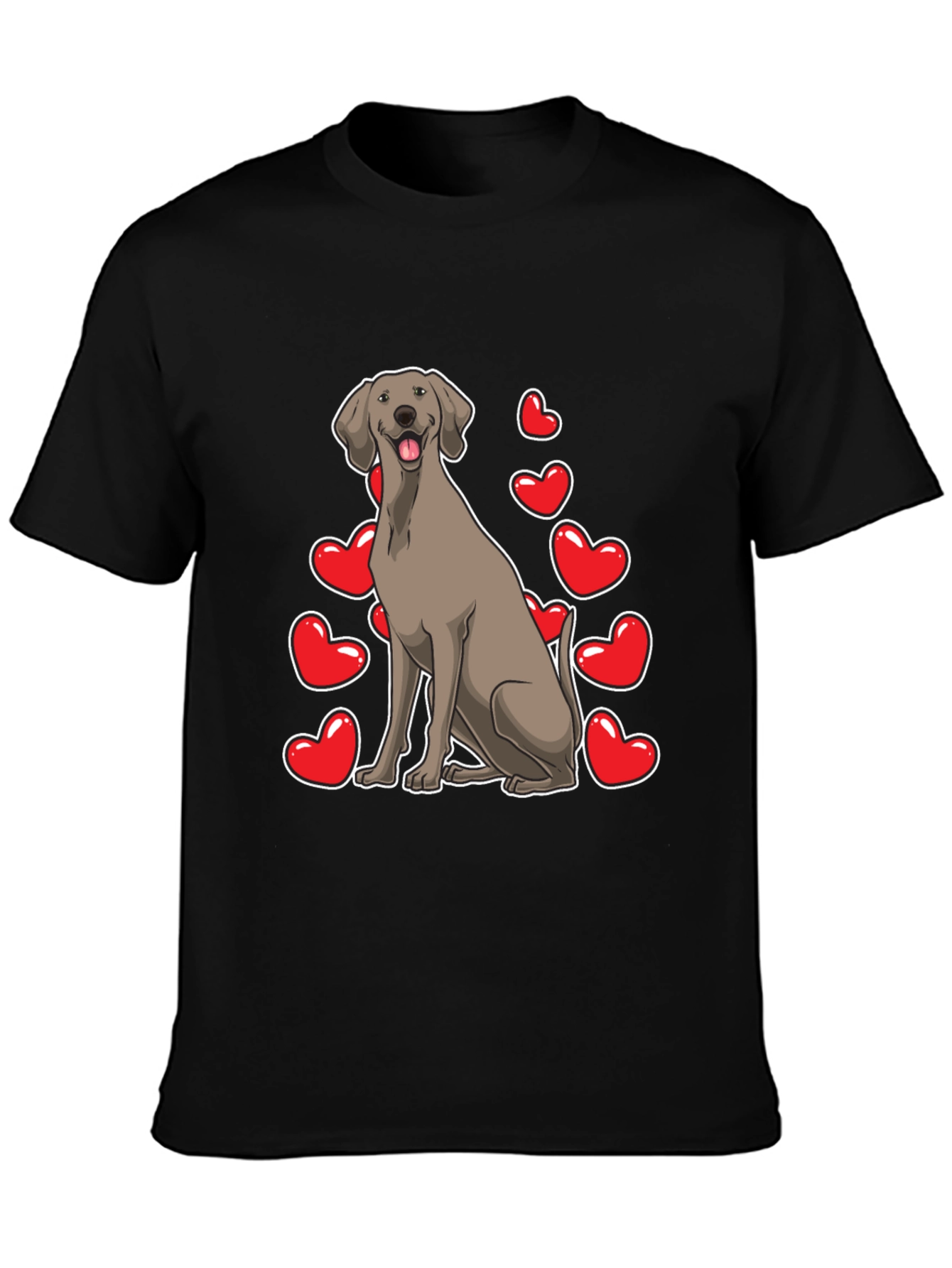 Cute Dog Hearts T-Shirt – Adorable Dog Lover Graphic Tee Gift