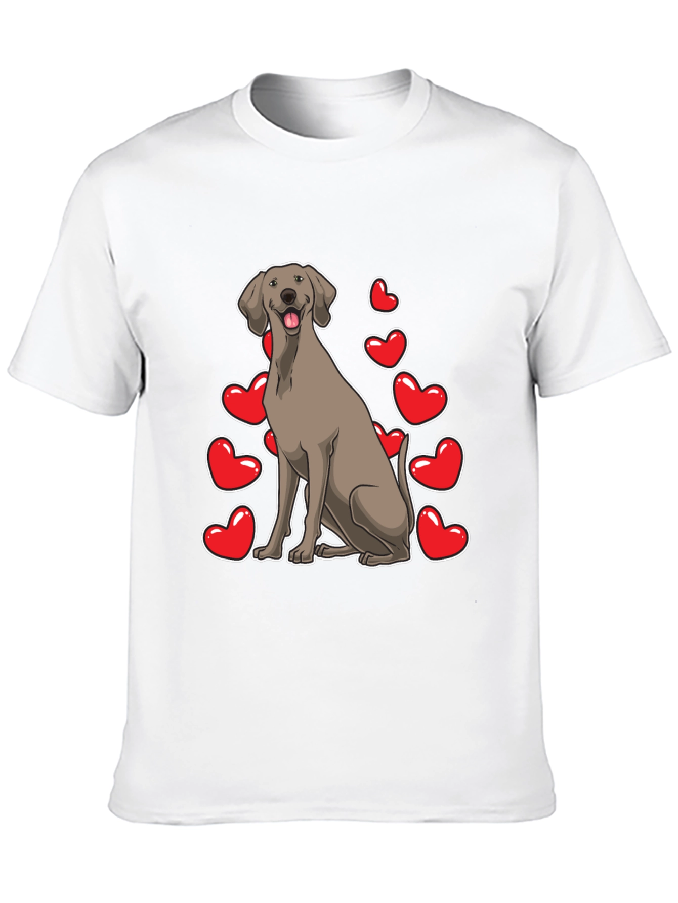 Cute Dog Hearts T-Shirt – Adorable Dog Lover Graphic Tee Gift