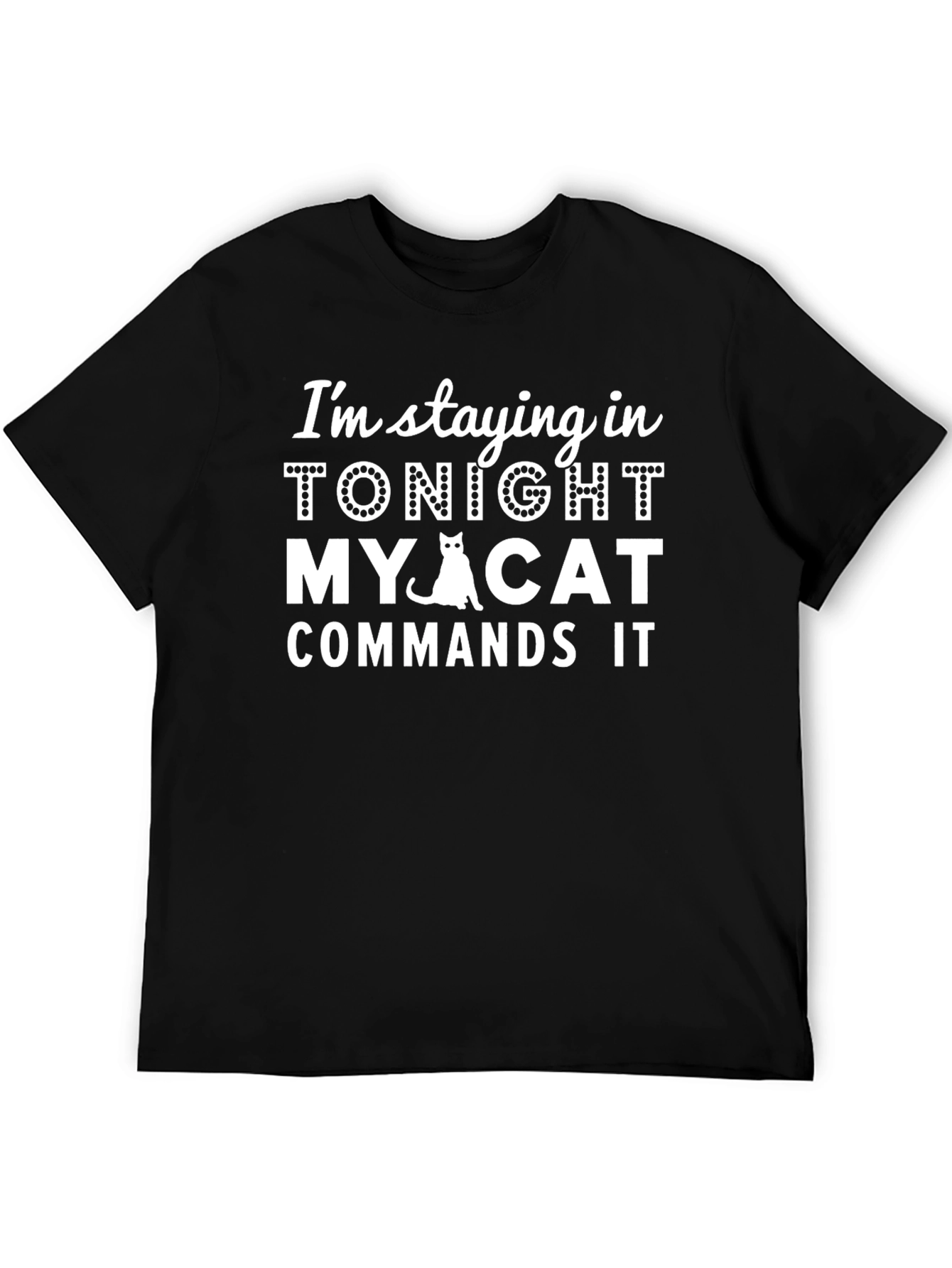 Cat Lovers Stay-at-Home T-Shirt