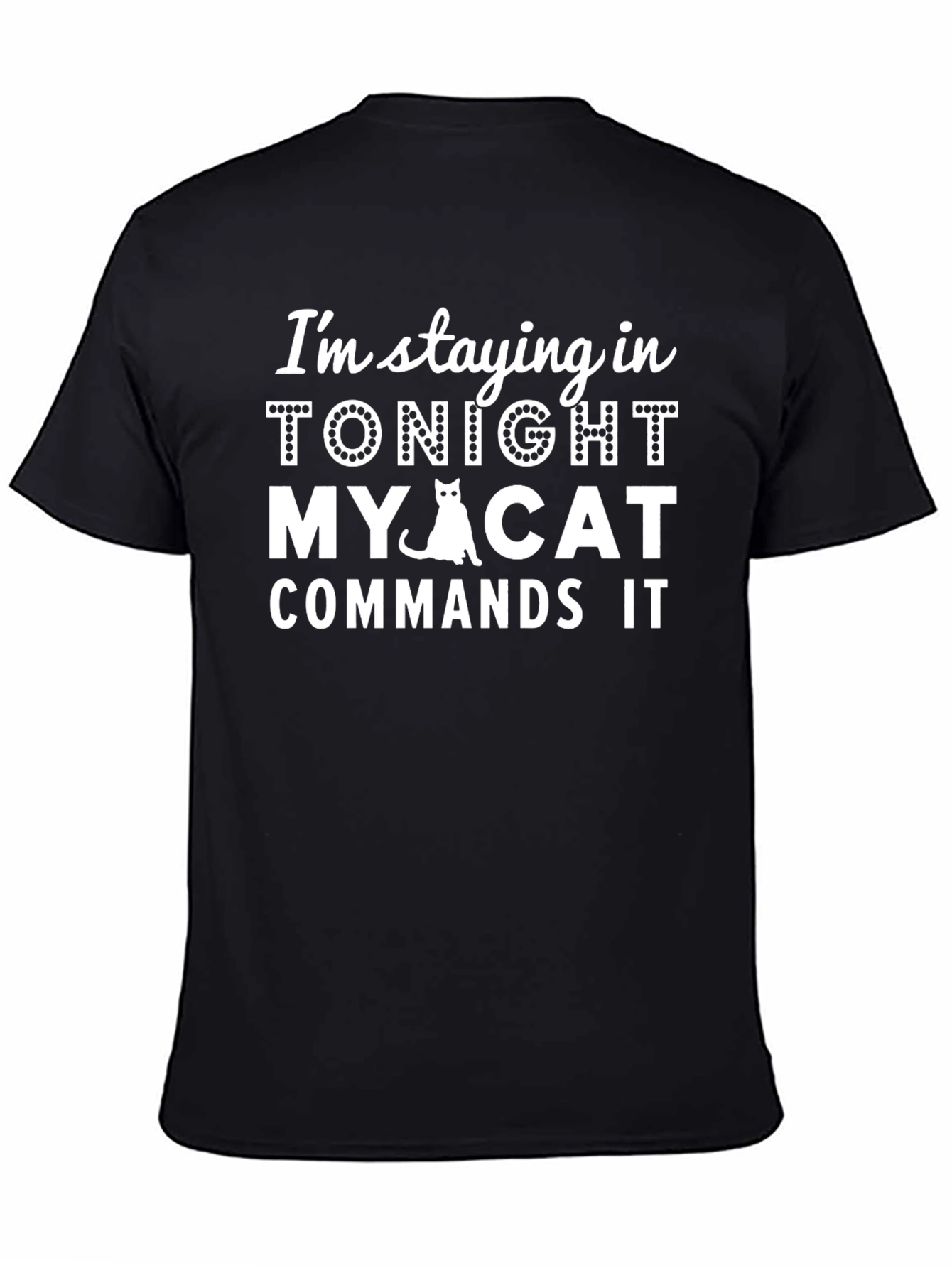 Cat Lovers Stay-at-Home T-Shirt
